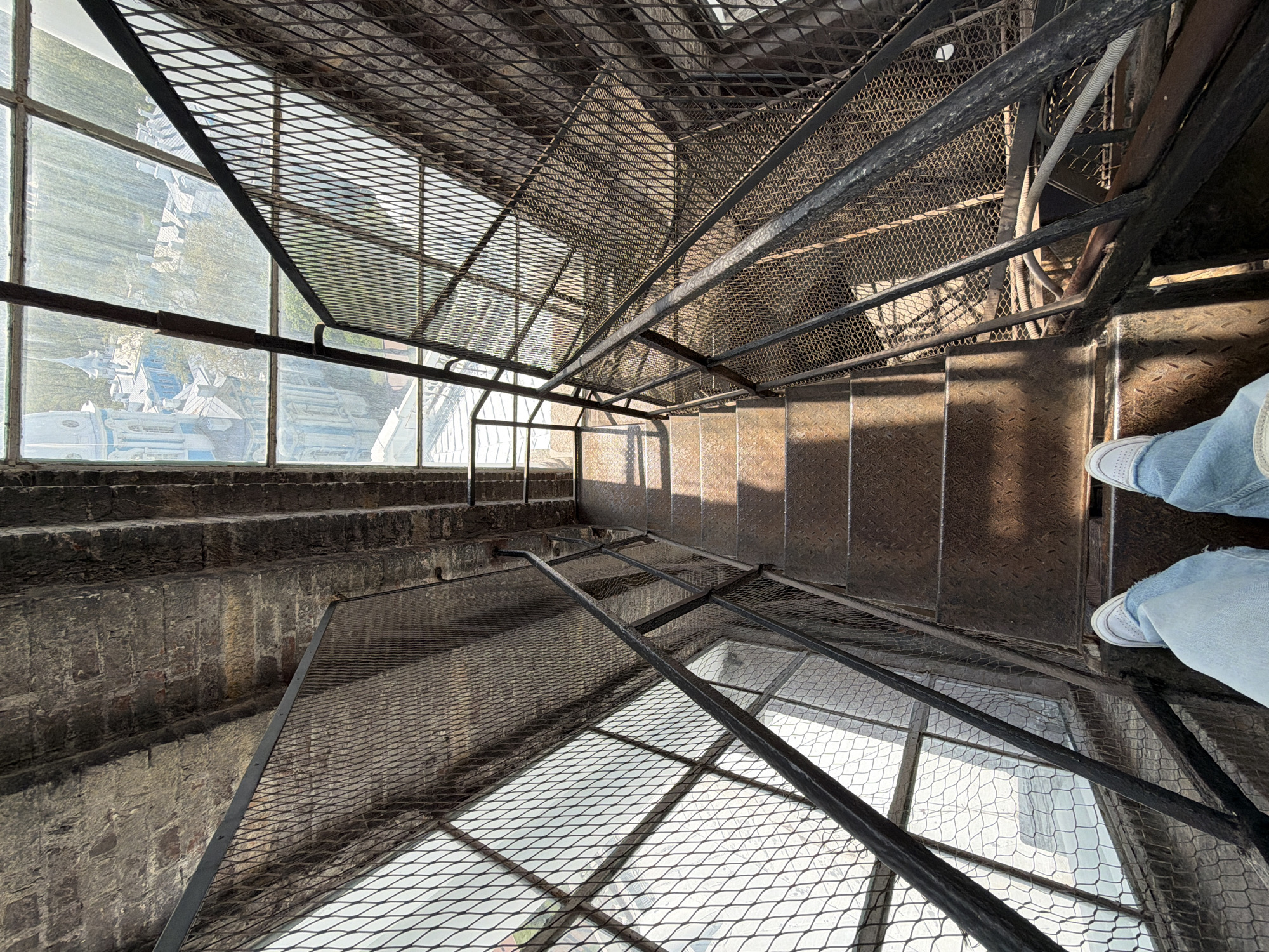 Interior staircase and window views documented in Saint Petersburg
