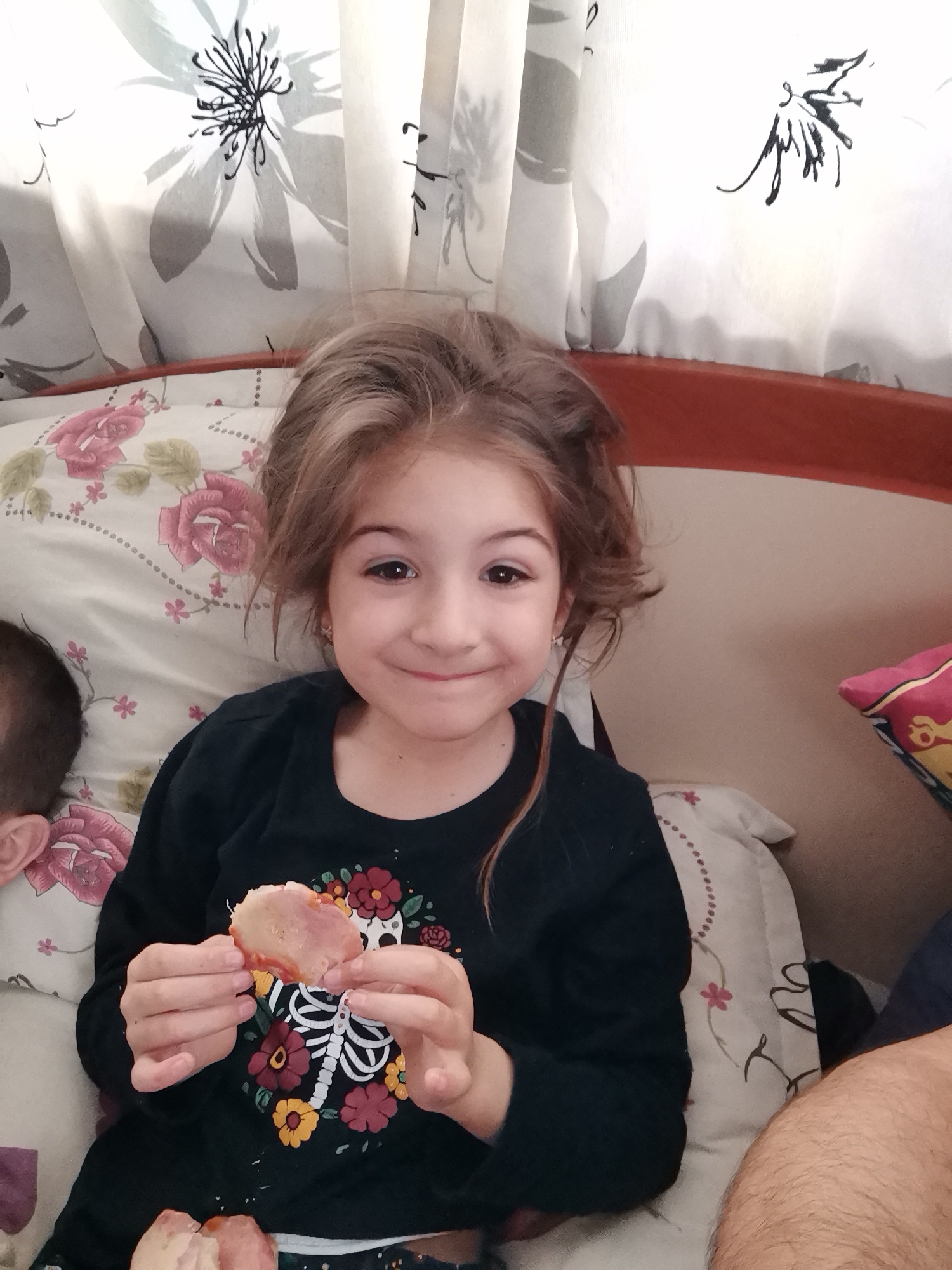 Children eat pizza, play superheroes in Bulgarian home