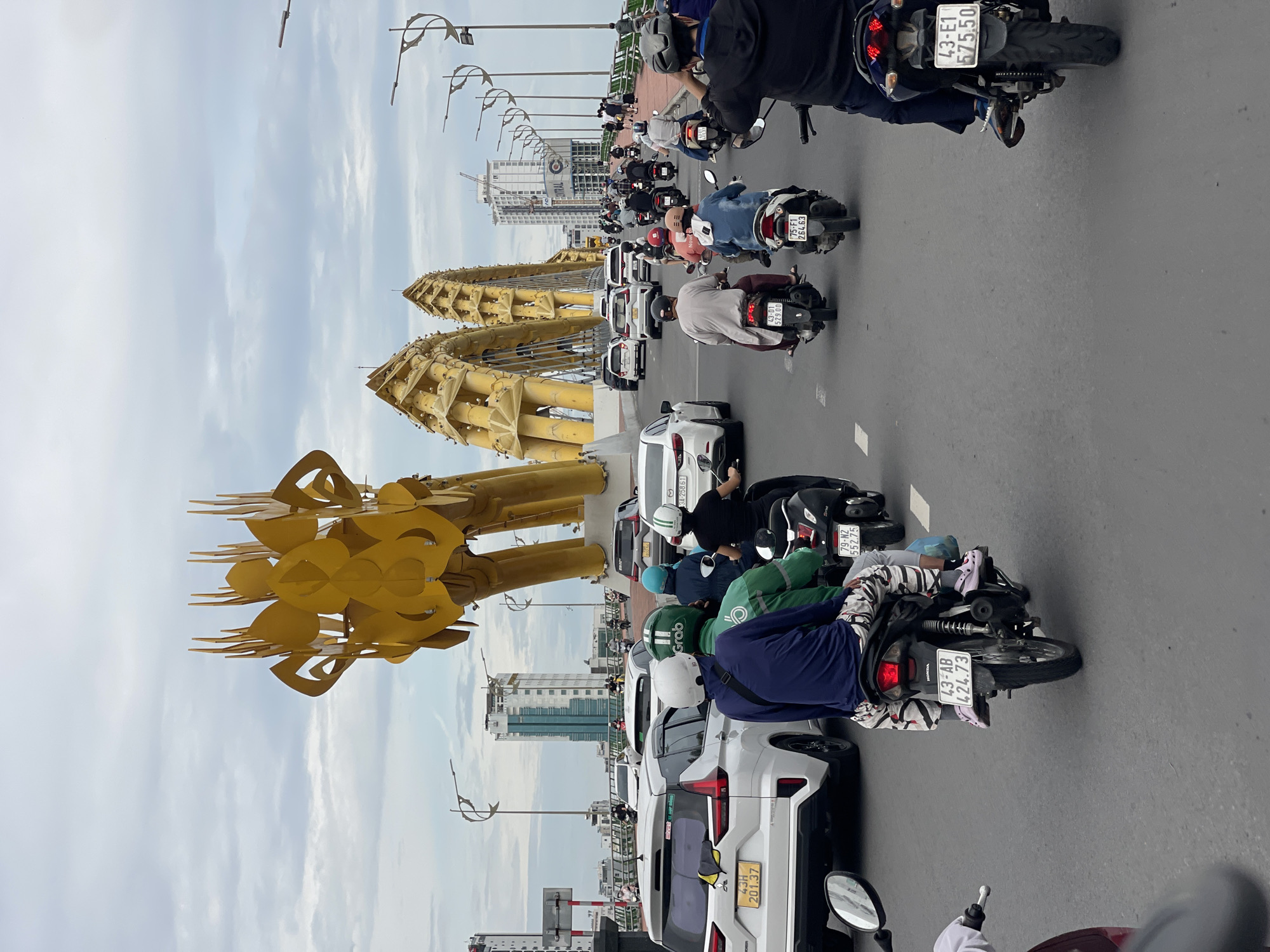 Morning tour through Da Nang streets, landmarks, and hotels