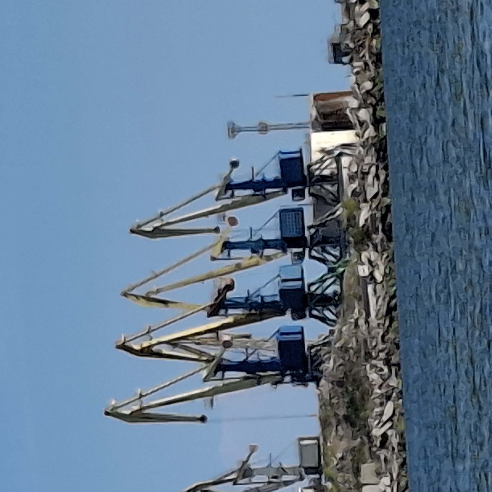 Beach day memories captured along industrial waterfront area