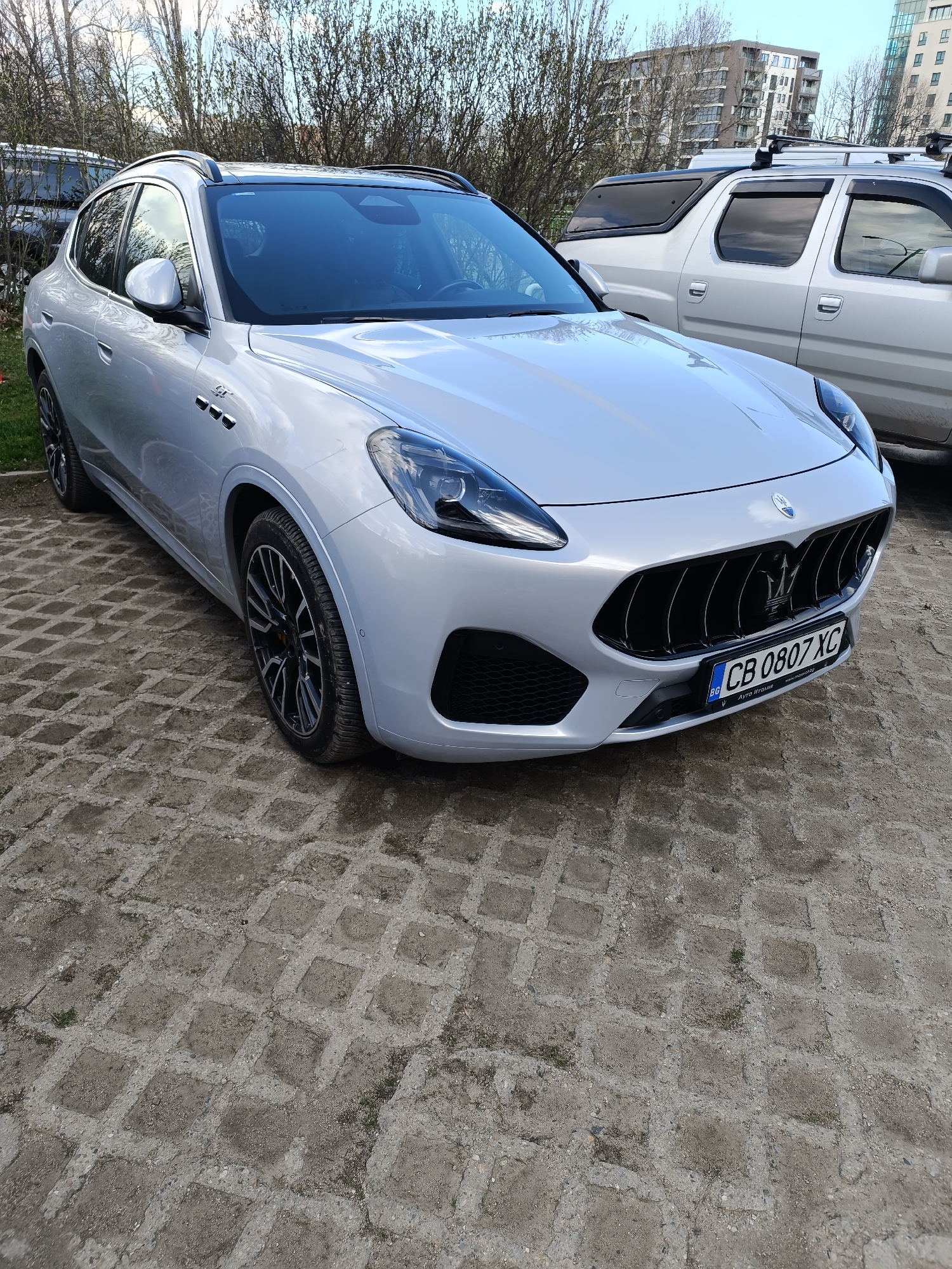 Silver Maserati SUV spotted parked at location