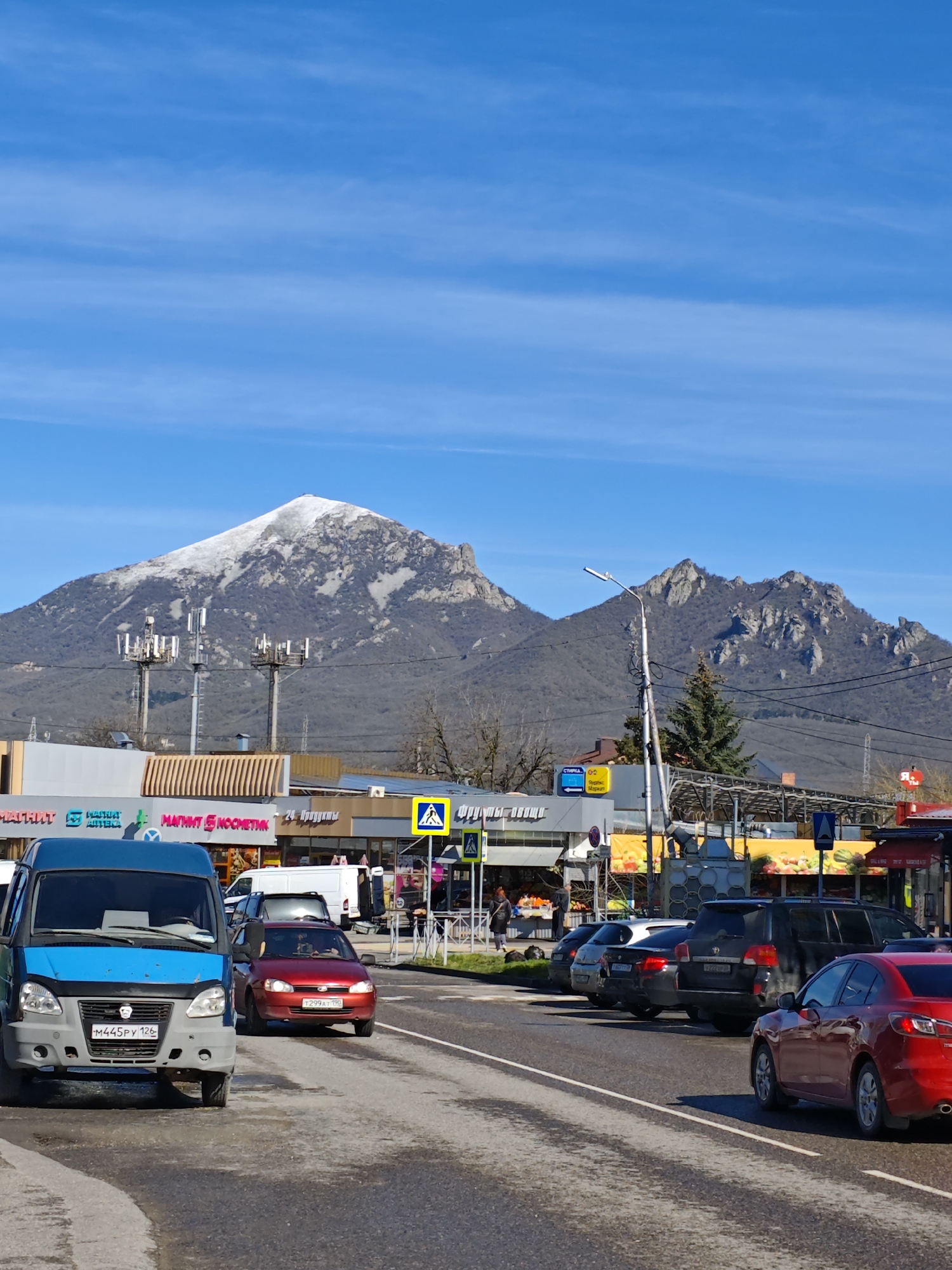 Spring morning scenes captured across Pyatigorsk, Russia