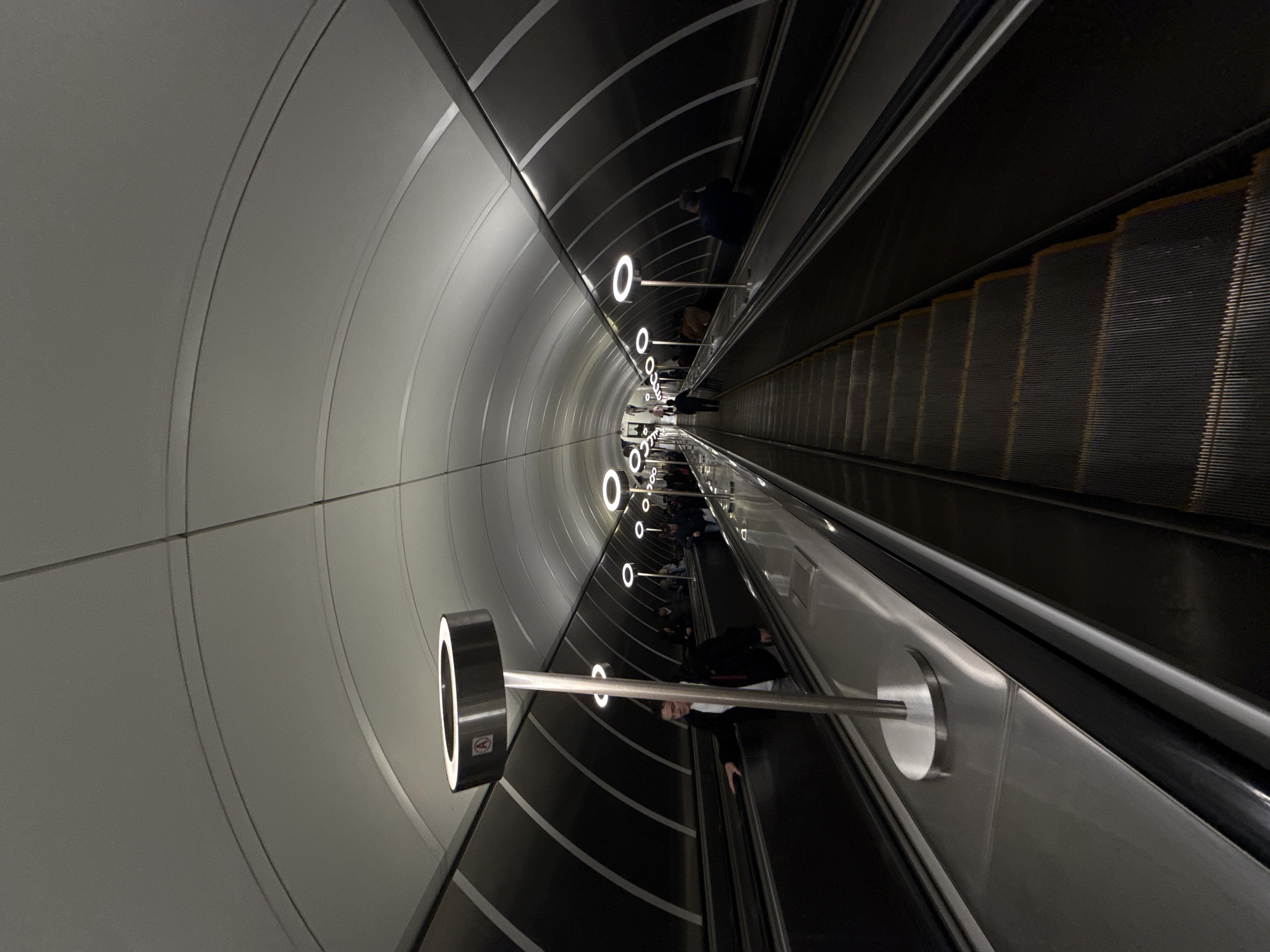 Moscow Metro stations photographed during early morning hours