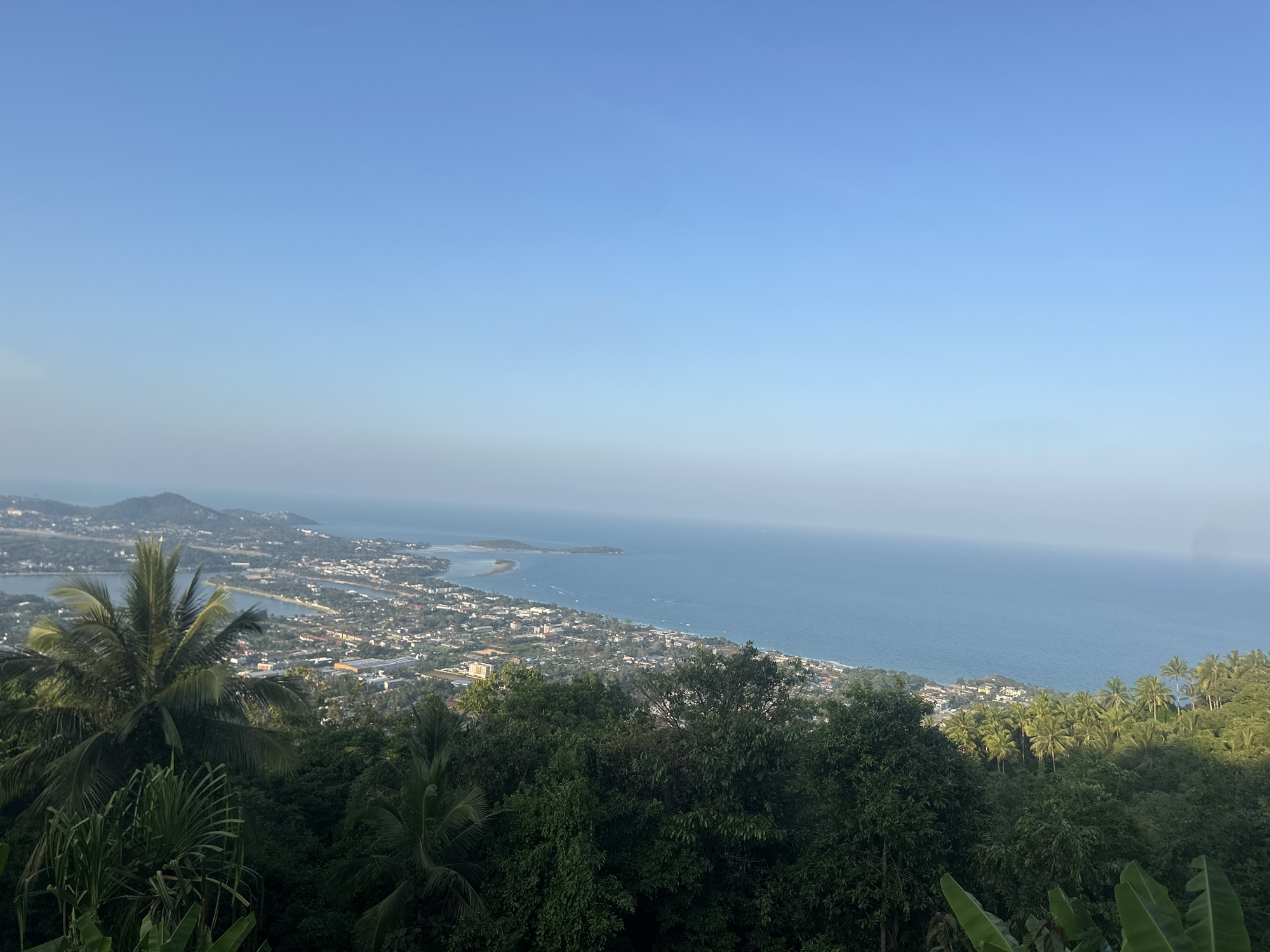 Panoramic coastal view documented from Ko Samui, Thailand