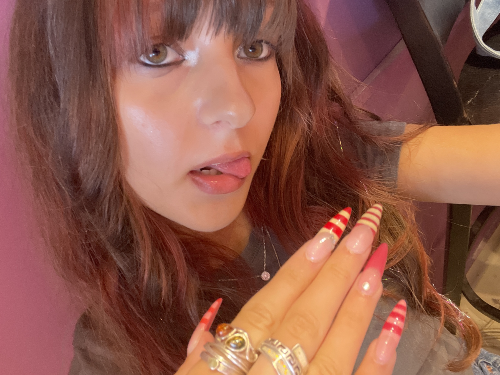 Selfie session in Raanana, lots of rings and poses