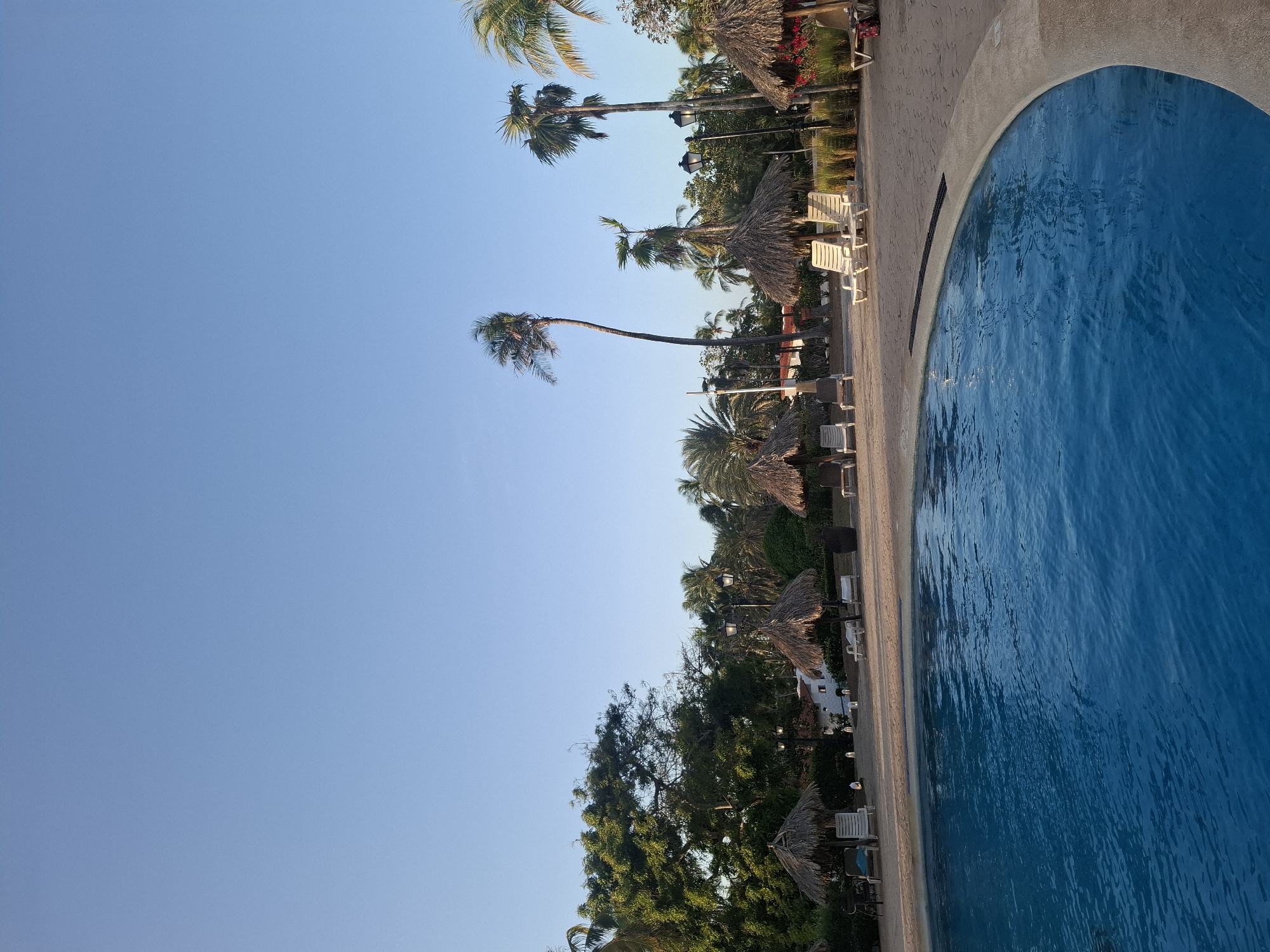 Resort pool area documented at Playa El Agua, Venezuela