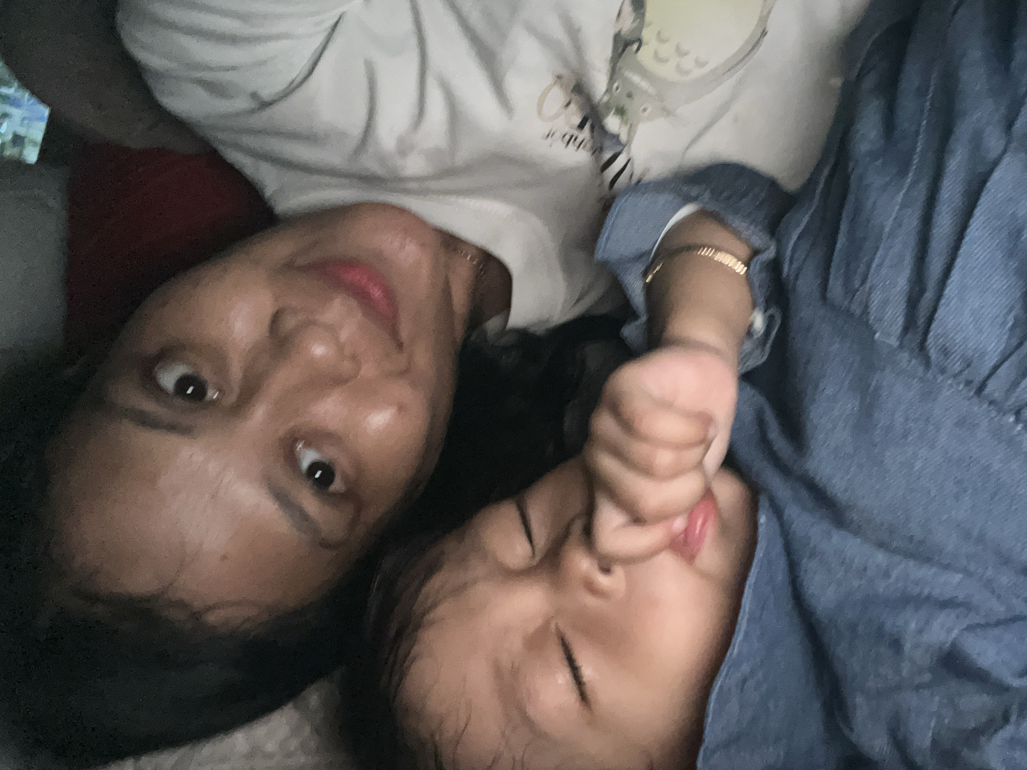 Casual family morning out in Kecamatan Pati, Indonesia