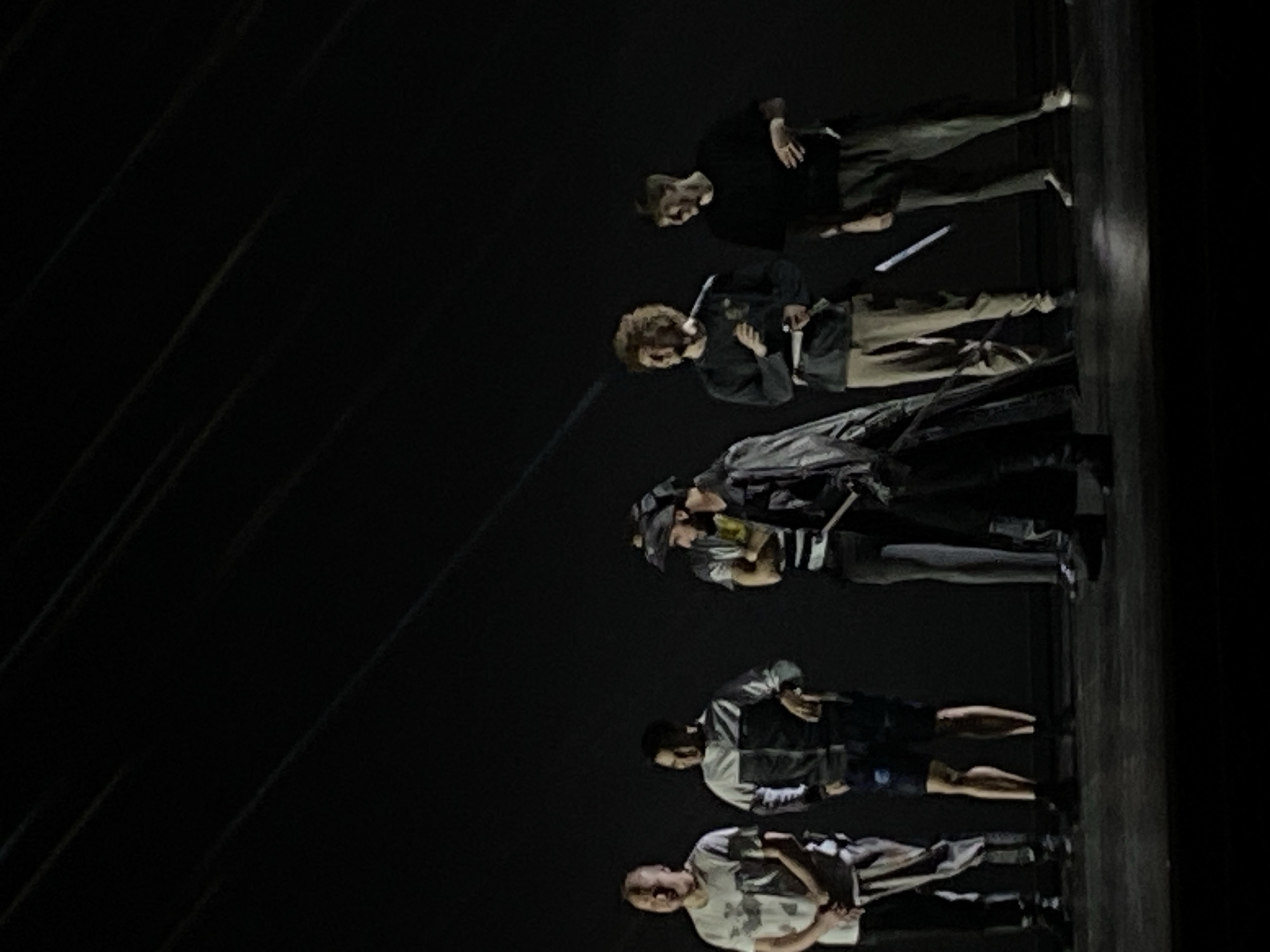 Theatrical performance with contemporary themes staged in rural Russia