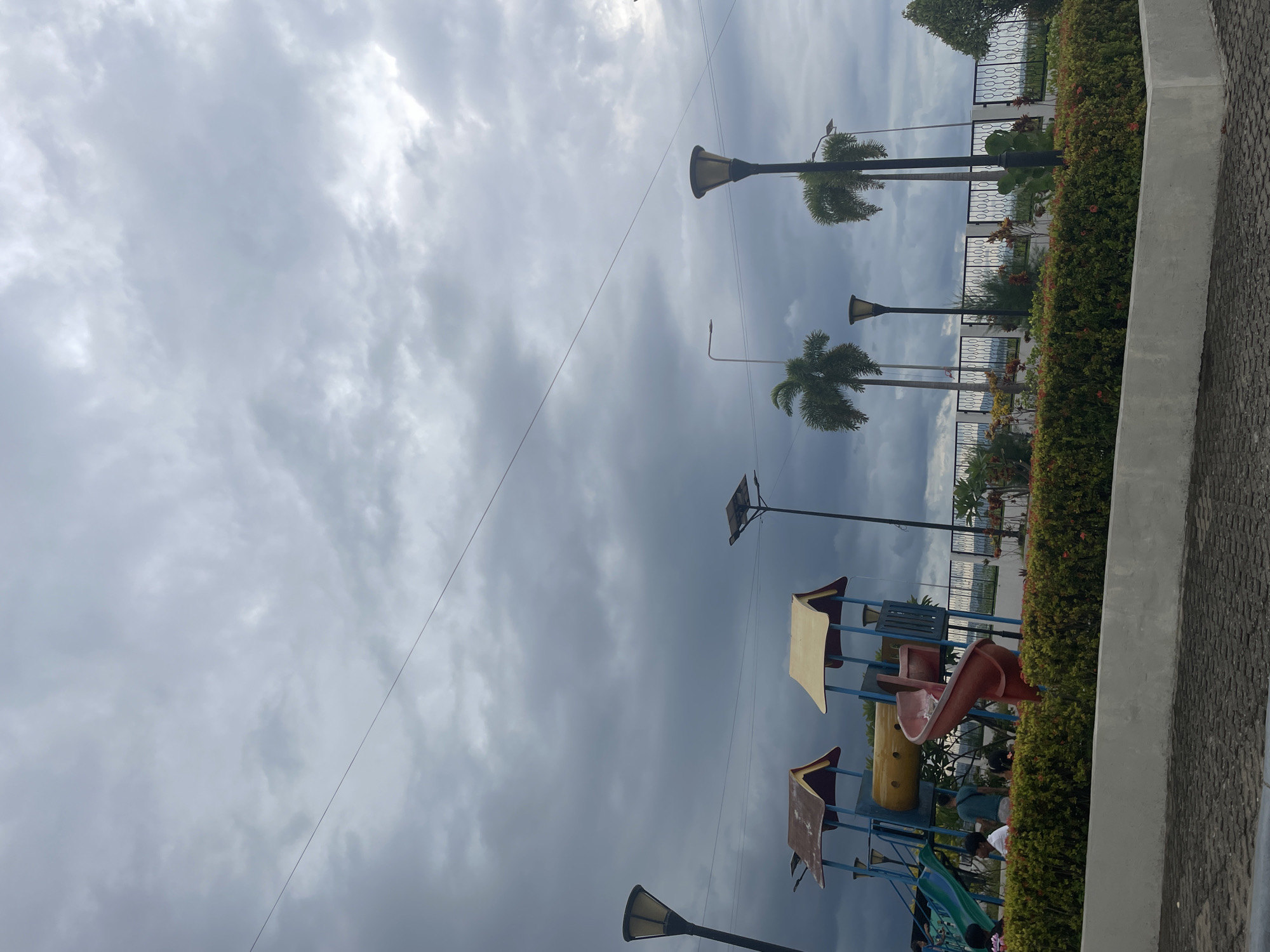People's Park on a stormy morning in Davao City