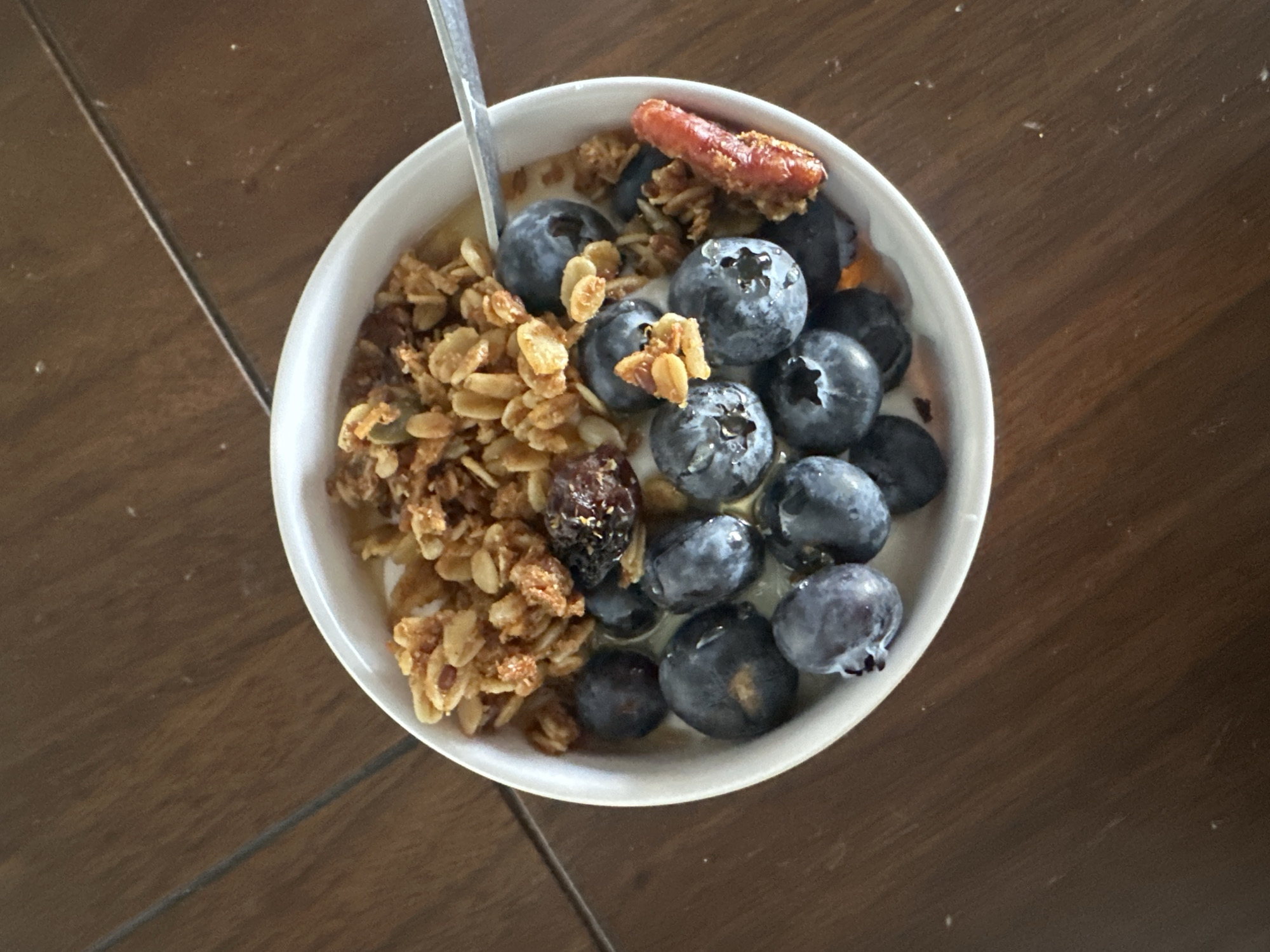 Breakfast bowl photographed multiple angles in Huixquilucan, Mexico