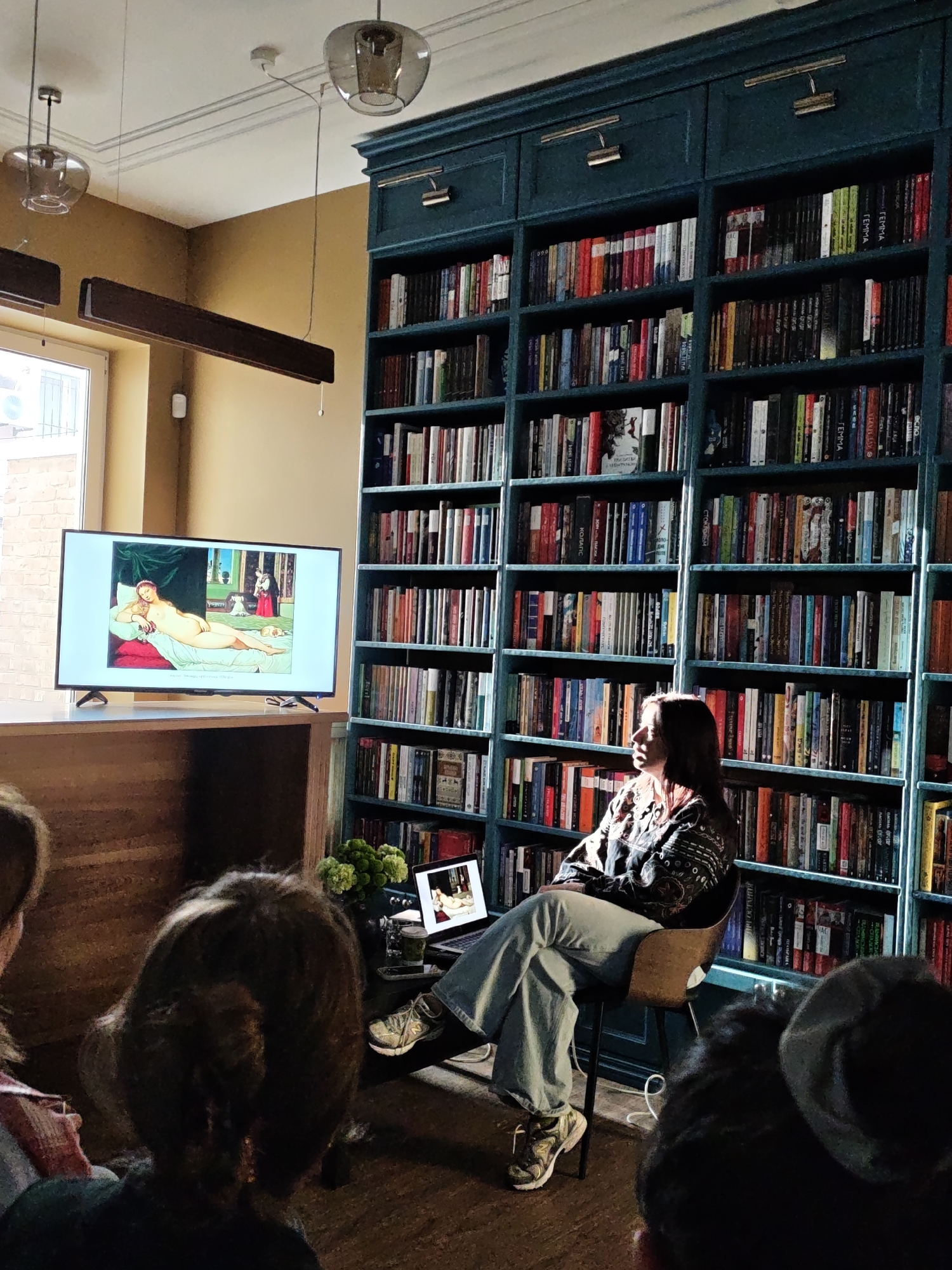 Art presentation featuring Titian's Venus held in Vinnytsia library