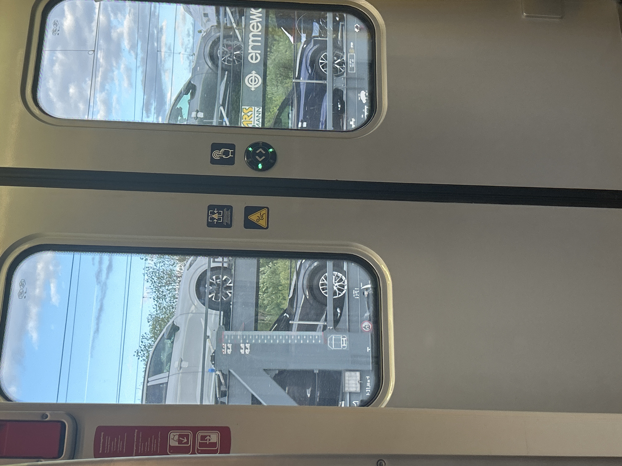 Passenger documents hour-long train journey with multiple railway observations
