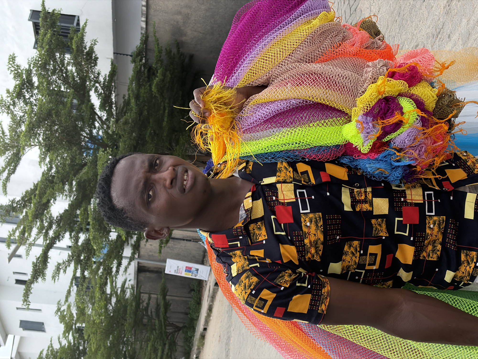 Man with nets, bird in flight observed in Igboefon