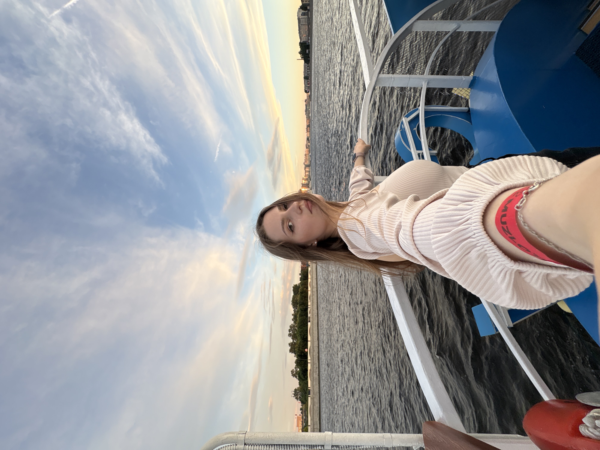 Sunset cruise on the Neva River, Saint Petersburg