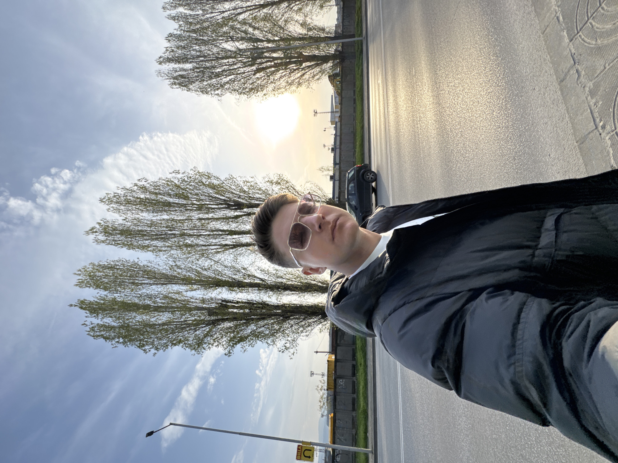Man documents casual afternoon stroll through Plovdiv with selfies