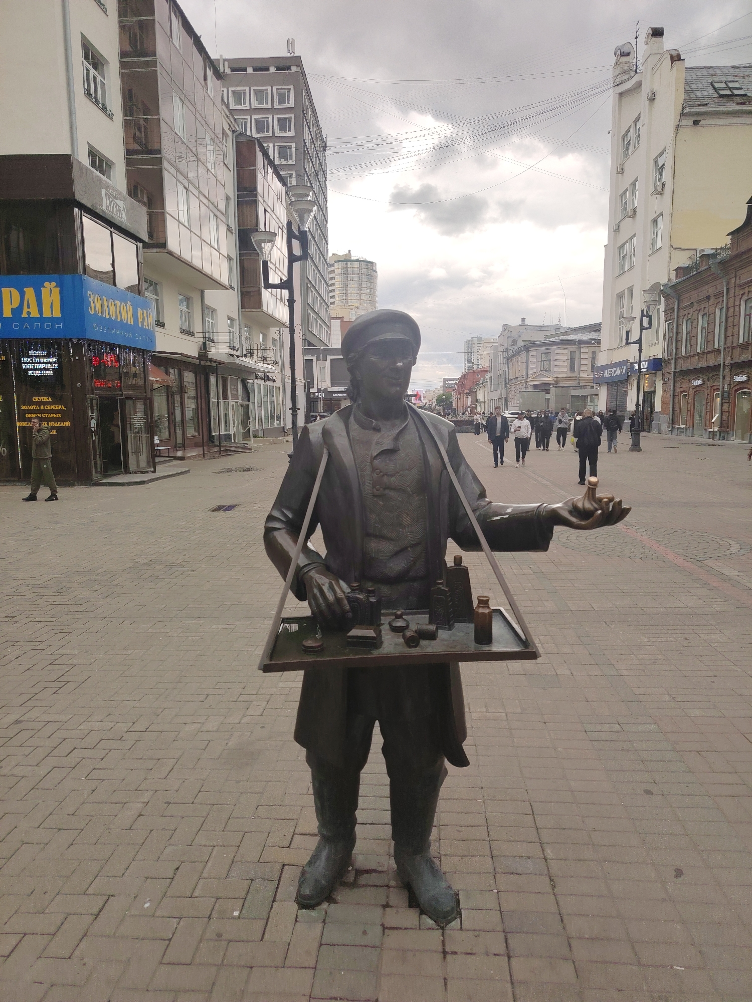 Urban street life documented across city center morning hours