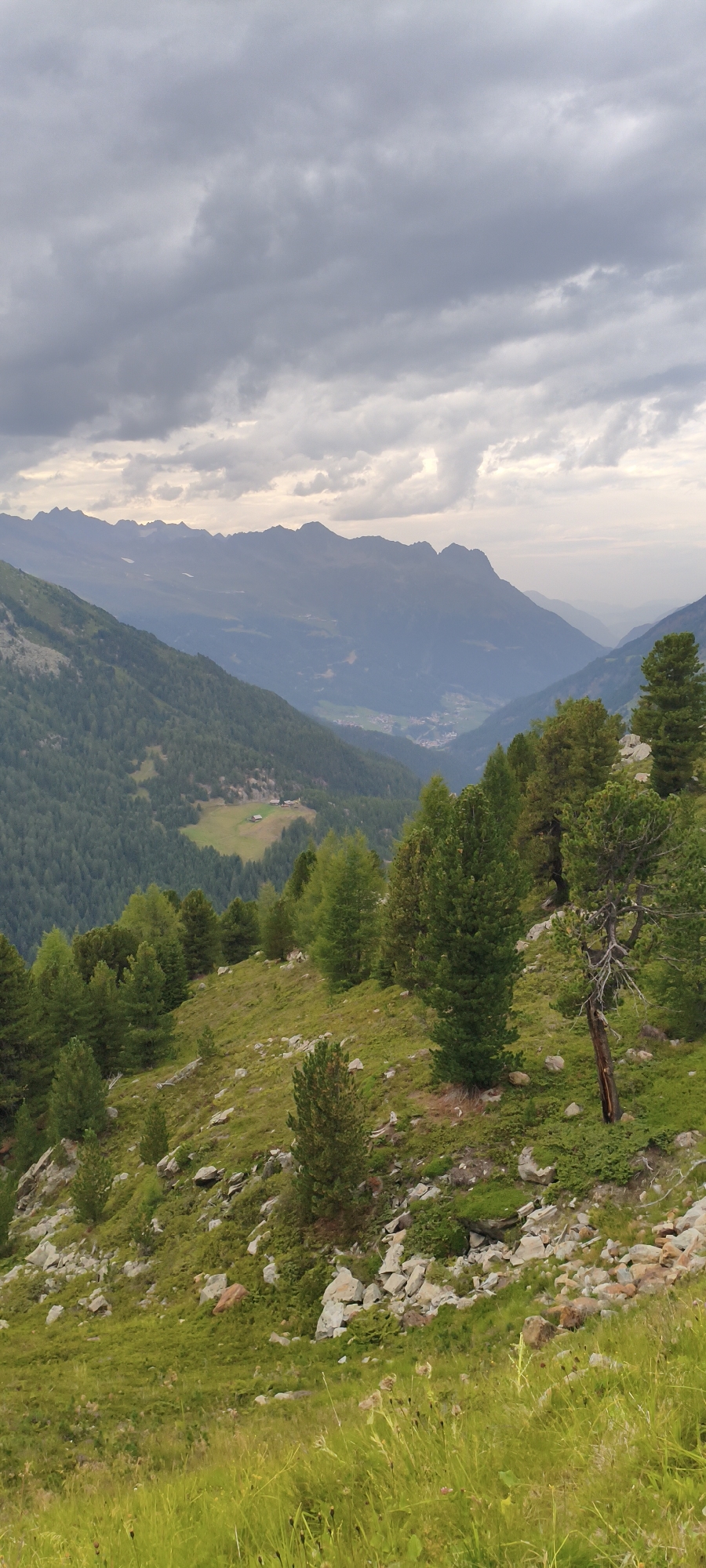 High-altitude toll road and alpine scenery near Sölden, Austria