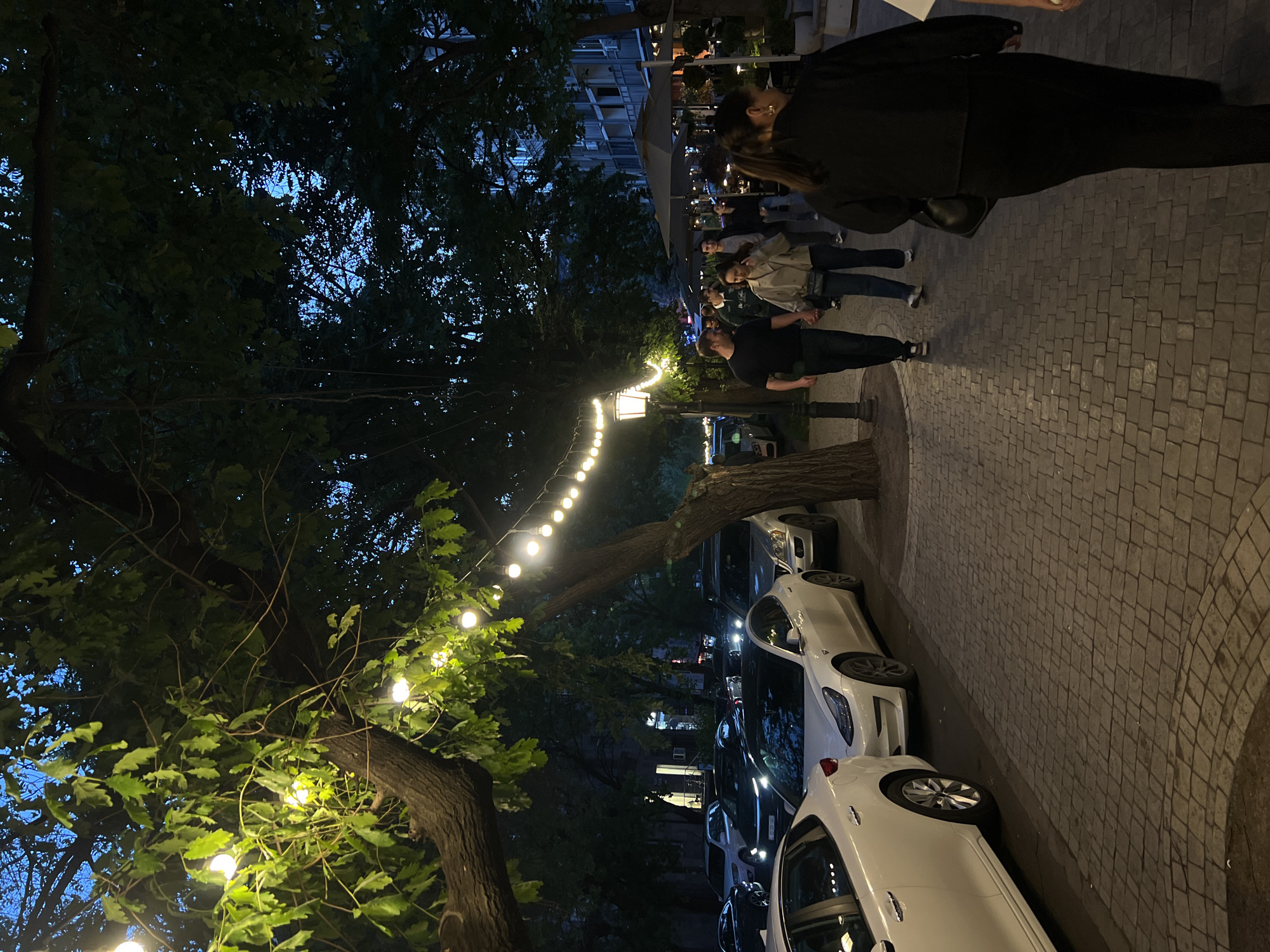 Evening street life documented across central Yerevan neighborhoods