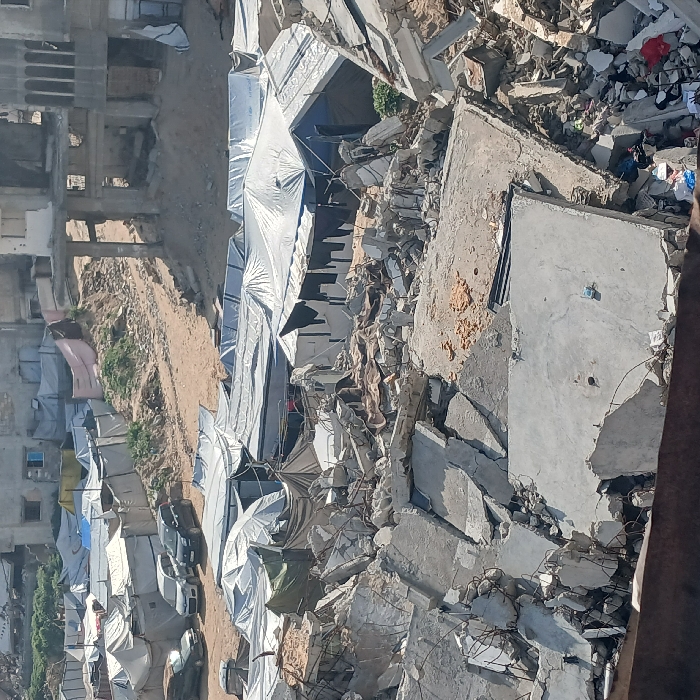 Gaza shows extensive destruction, tent camps amid rubble