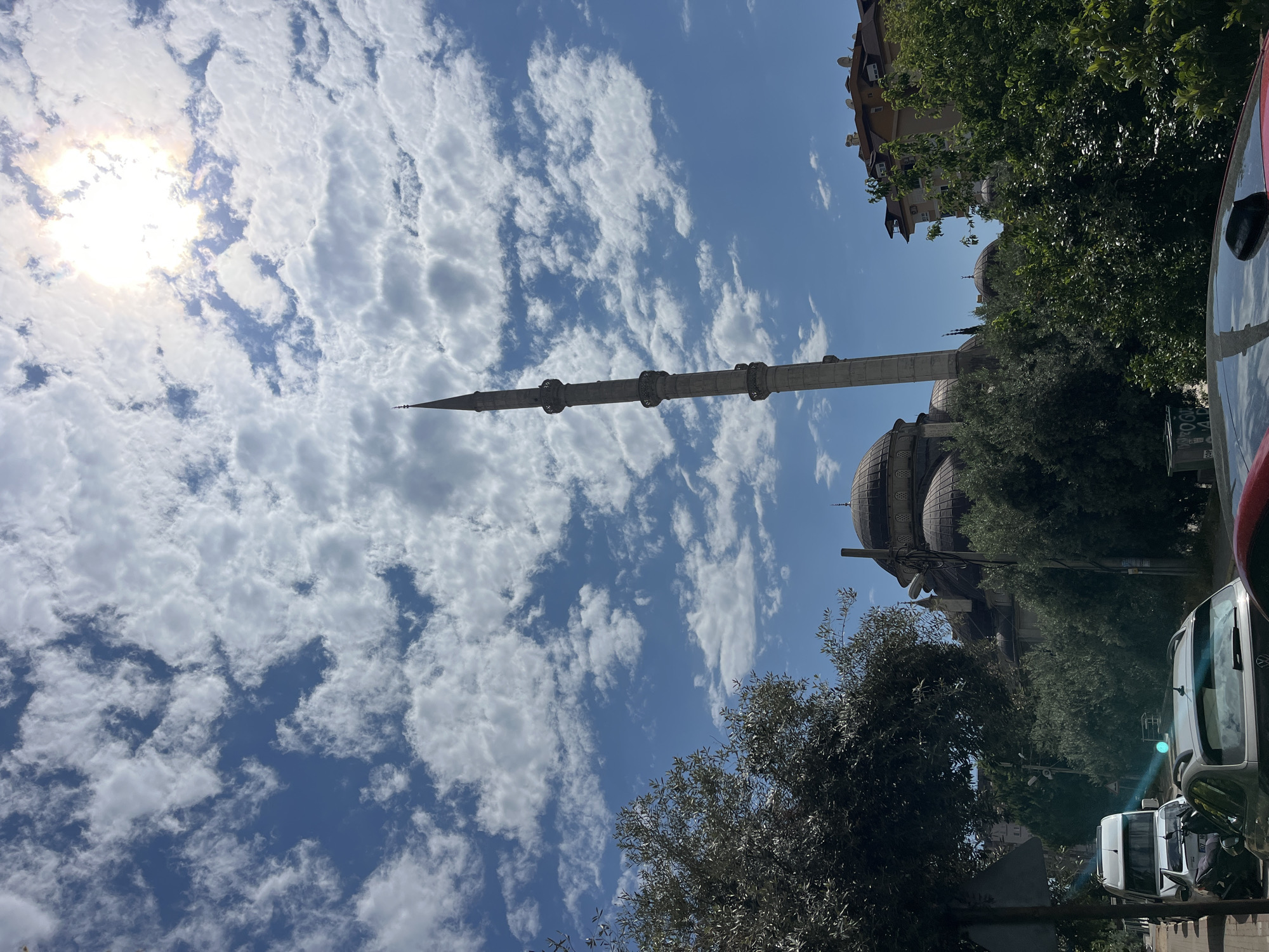 Tourist documents Alanya's mosques, streets, and architecture