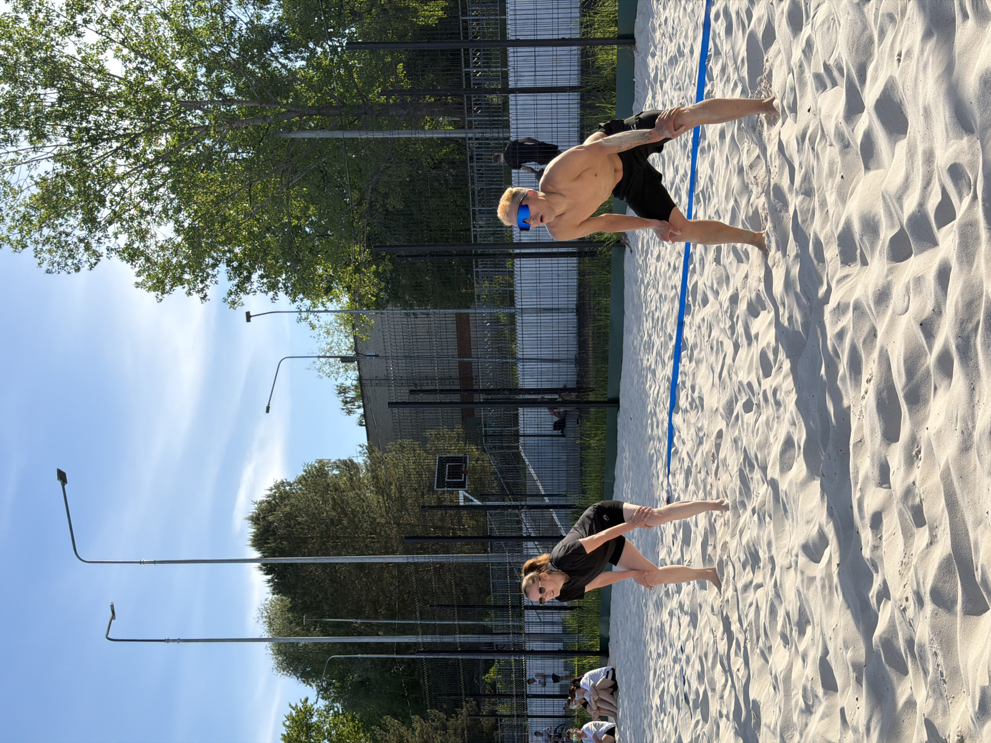 Beach volleyball and casual moments captured in Chaikovsky, Russia