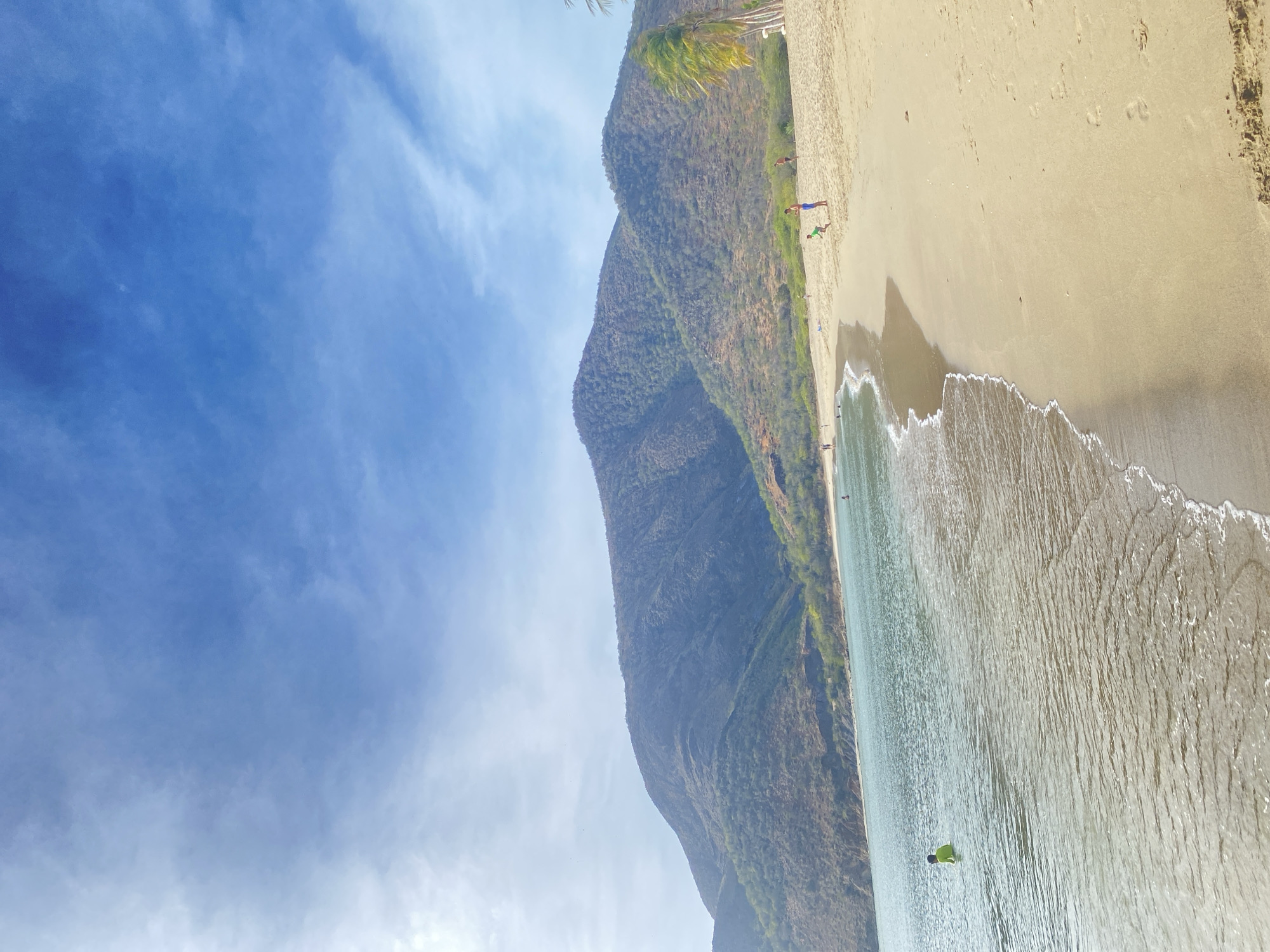 Evening beach scenes documented at Juan Griego, Venezuela