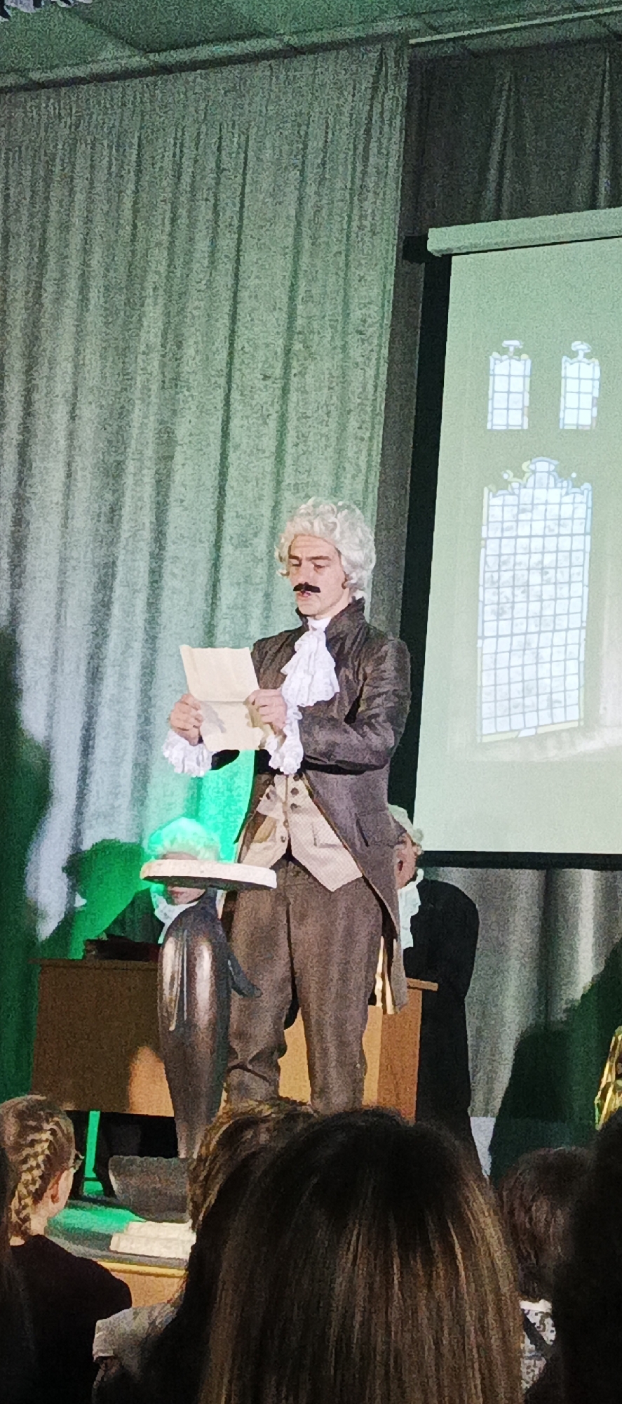 Period comedy theatrical premiere performed at Russian college