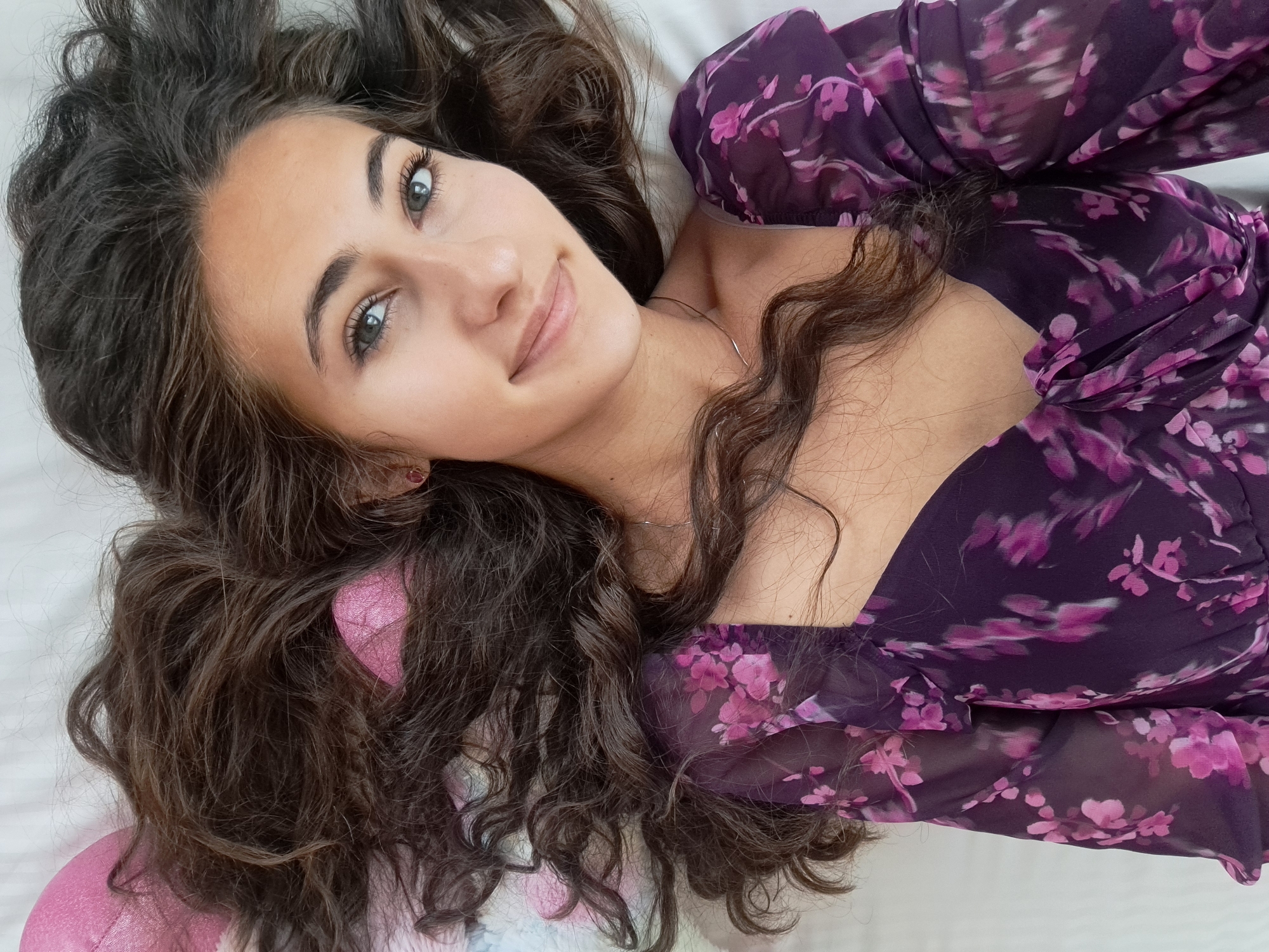 Woman photographed in early morning portrait session in Bulgarian village