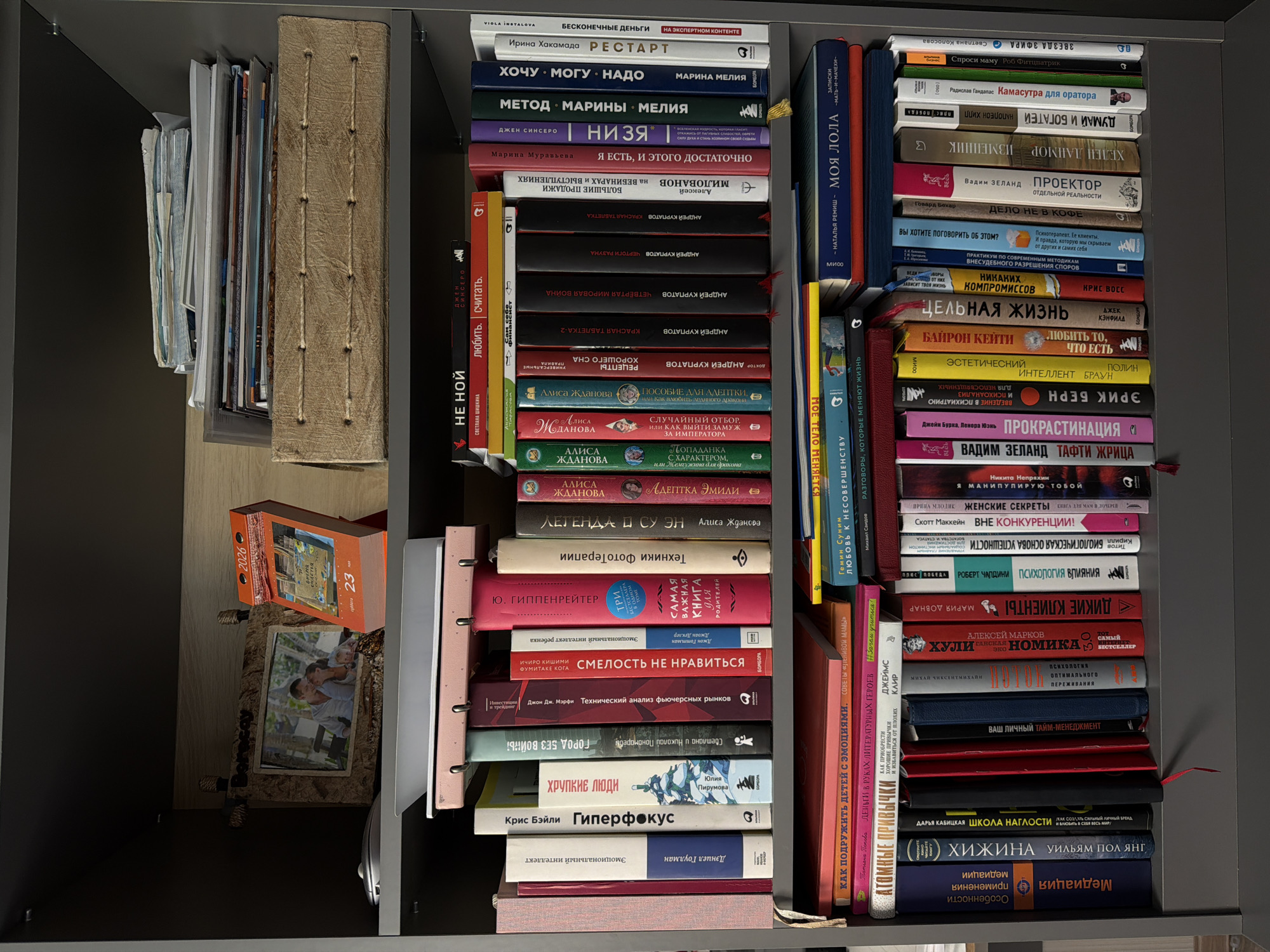 Personal book collection documented in Birobidzhan cabinet