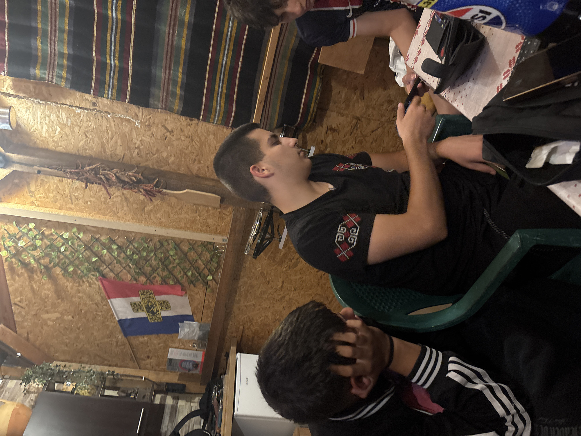 Late night hangout in wooden room, Novi Iskar