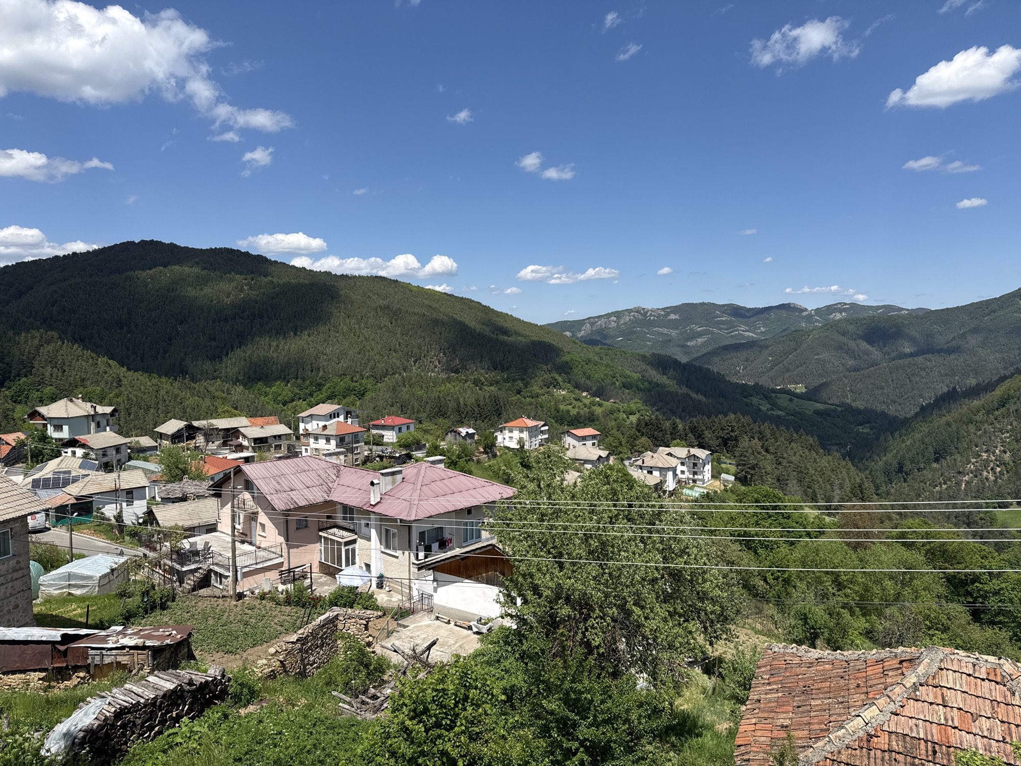 Rural village scene documented in Ogled, Bulgaria