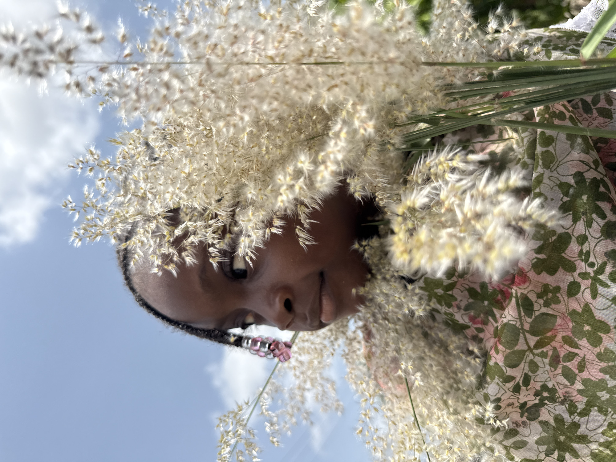 Young girl photographed outdoors in Ado, Nigeria