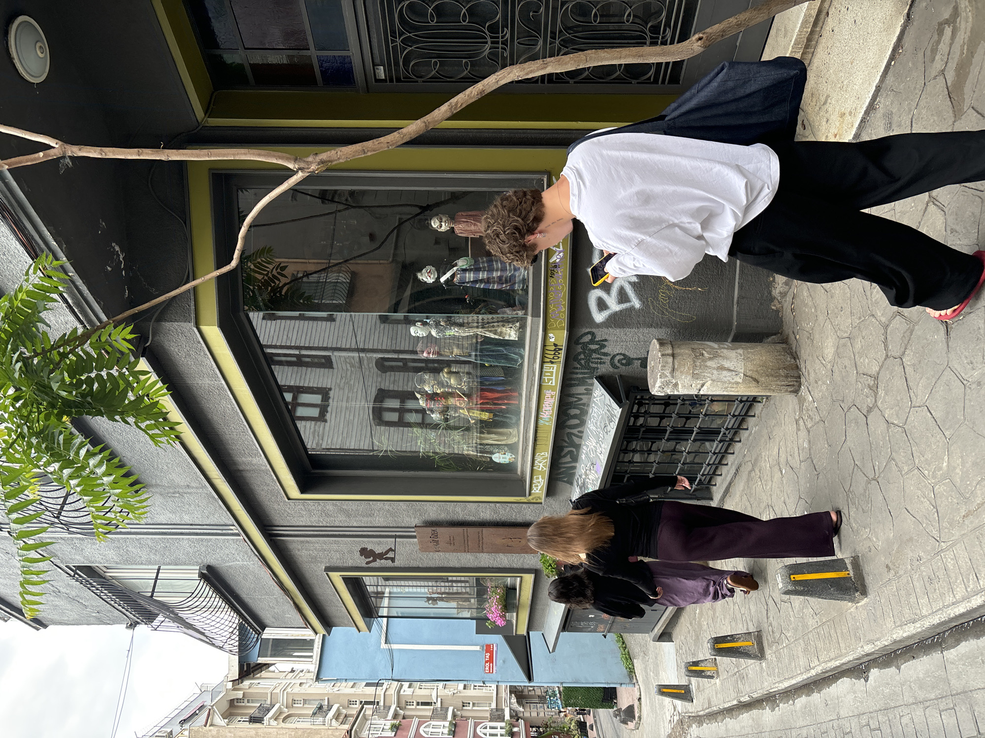 Daily life unfolds across Beyoğlu district in Istanbul