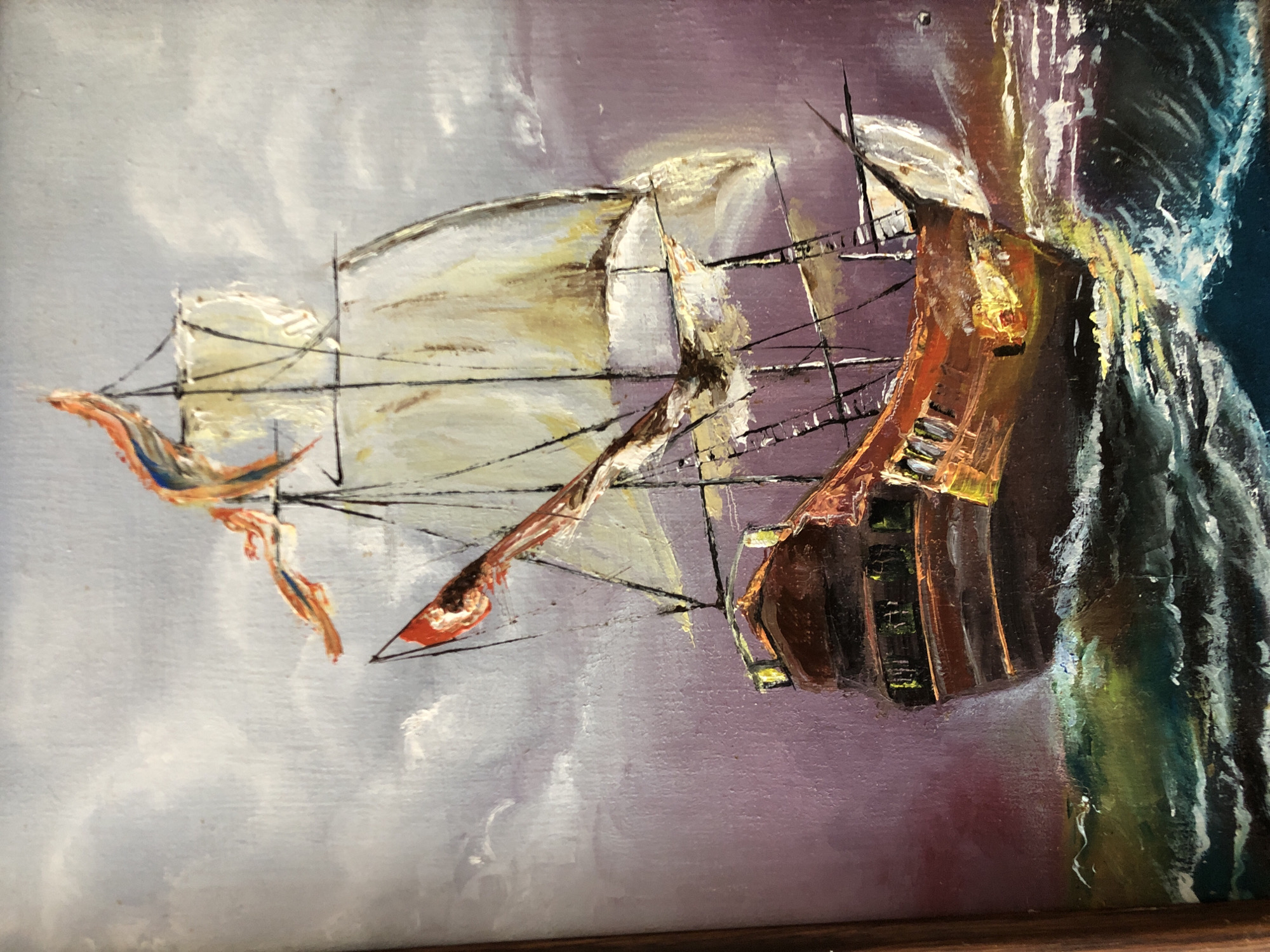 Artist documents paintings and flowers during morning creative session