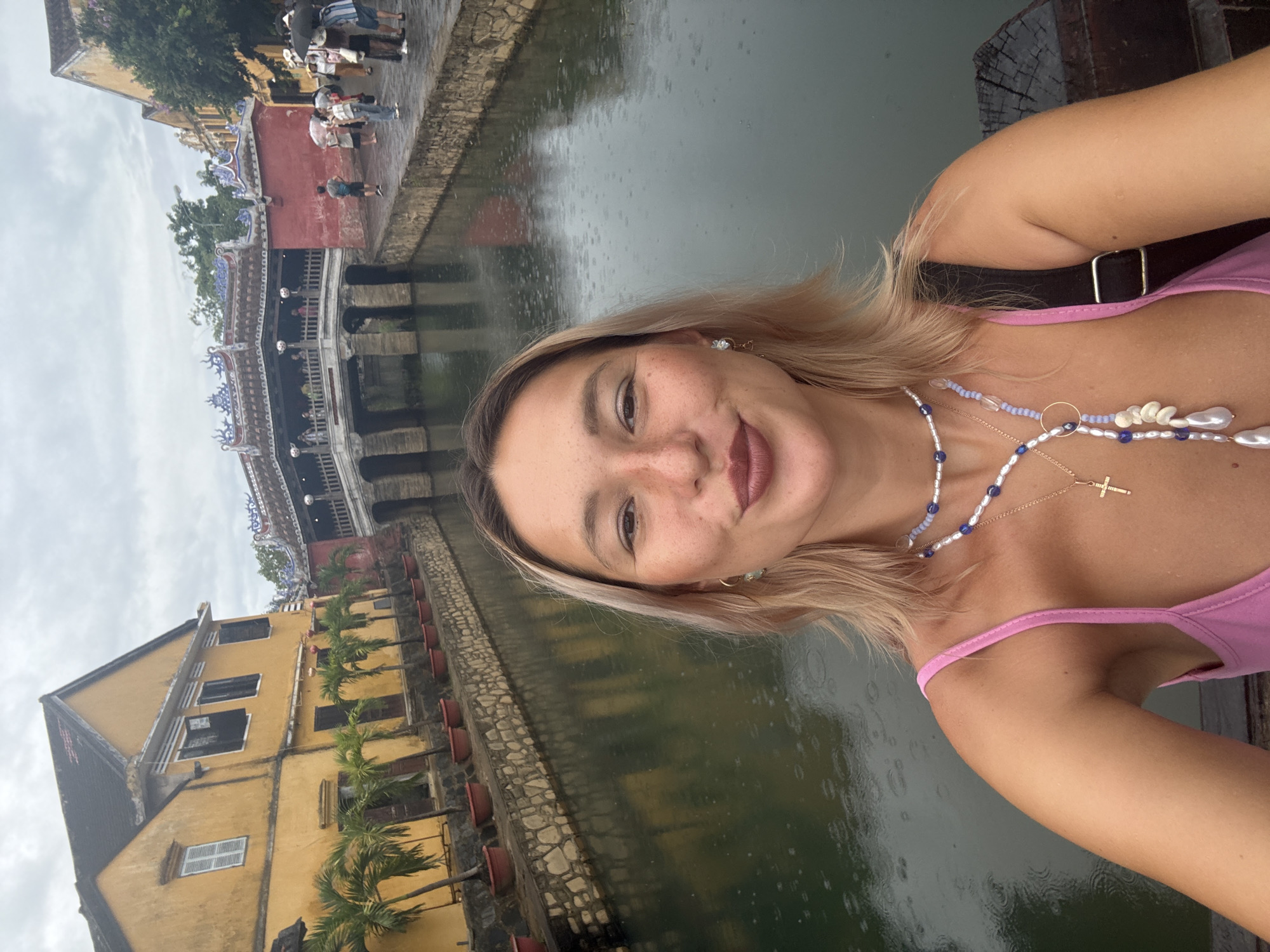 Rainy morning at Hoi An's Japanese Covered Bridge