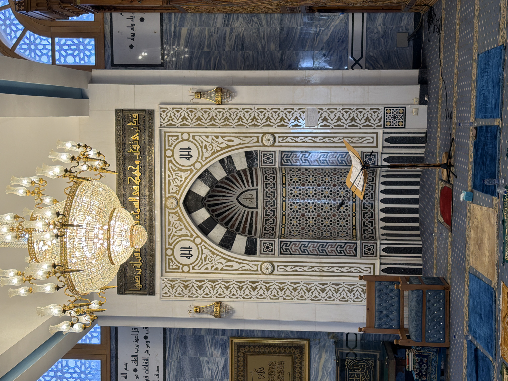 Close look at a mosque mihrab in Sharm El Sheikh