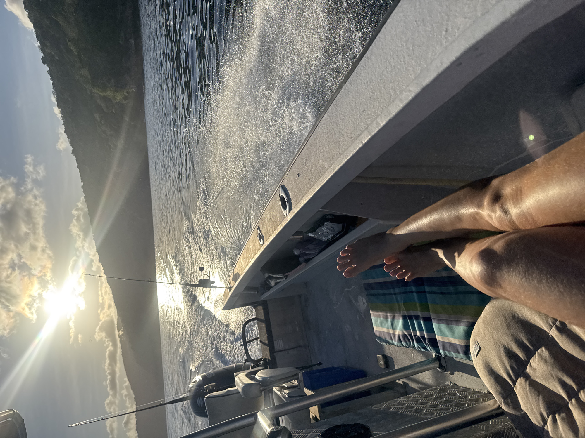 Sunset fishing run off Christmas Island