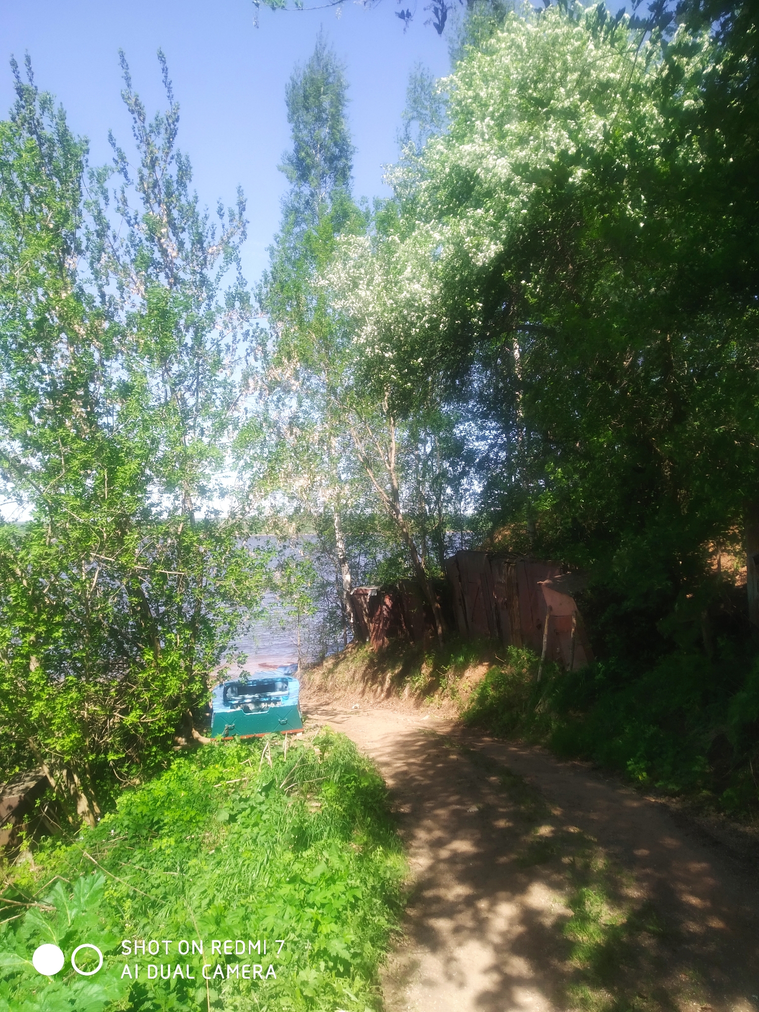 Morning walk documents churches, memorials, boats in Ochansk, Russia