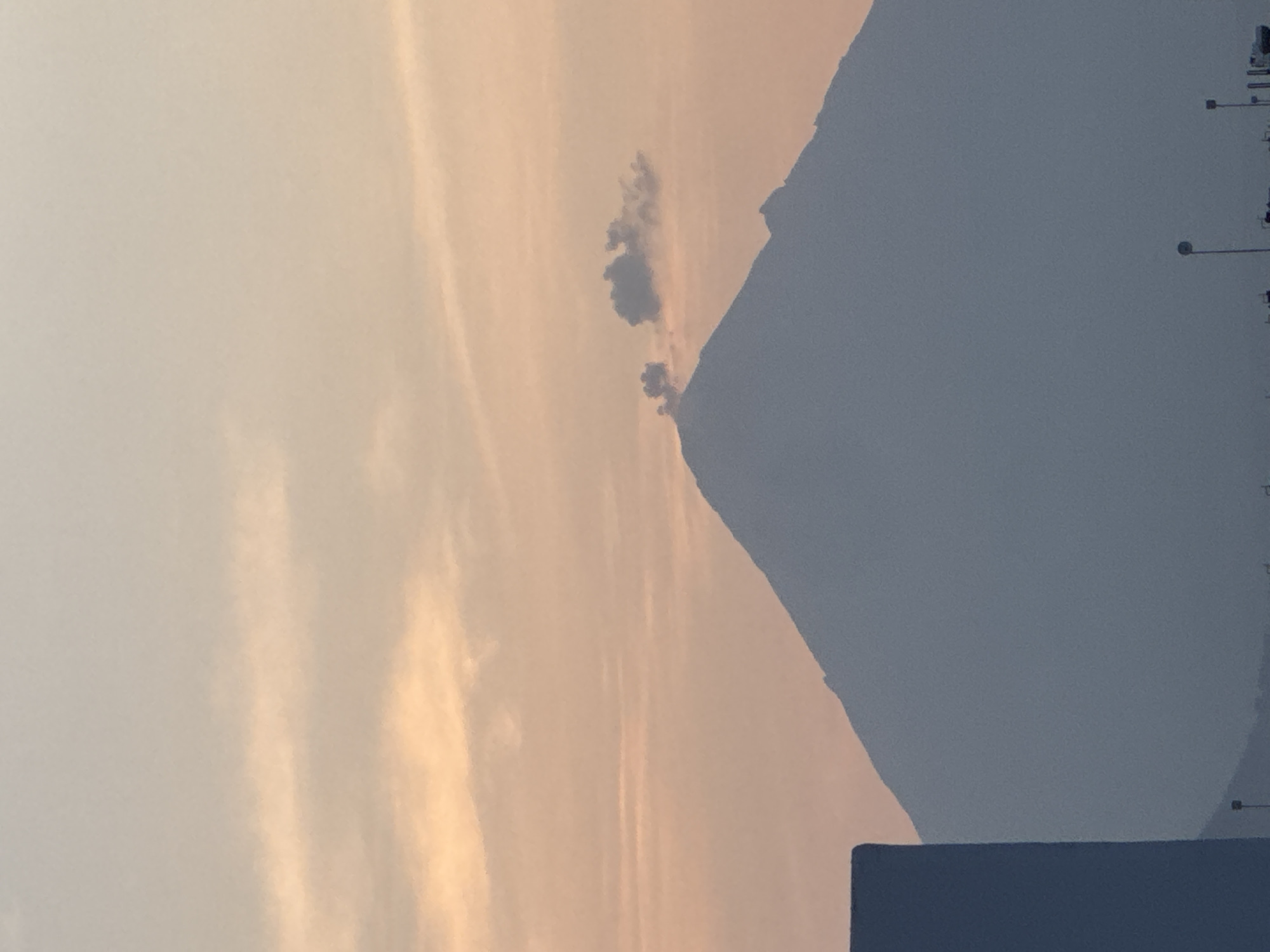 Sunset observed over San Francisco Ocotlán residential area
