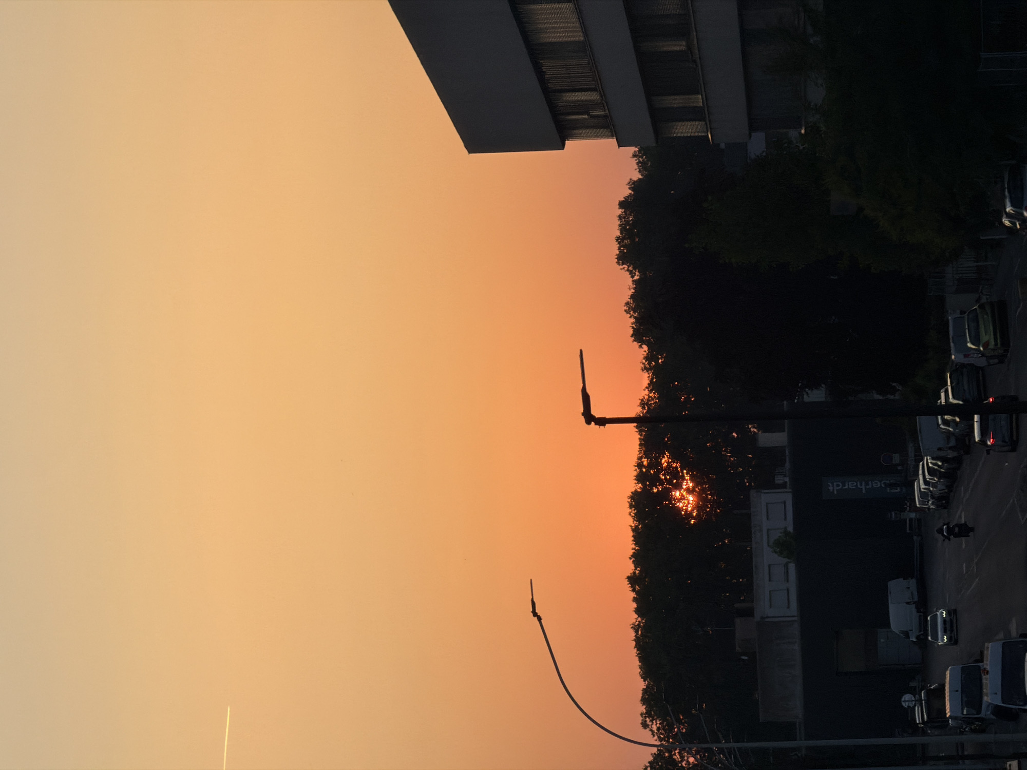 Strasbourg streets glow under a warm June sunset