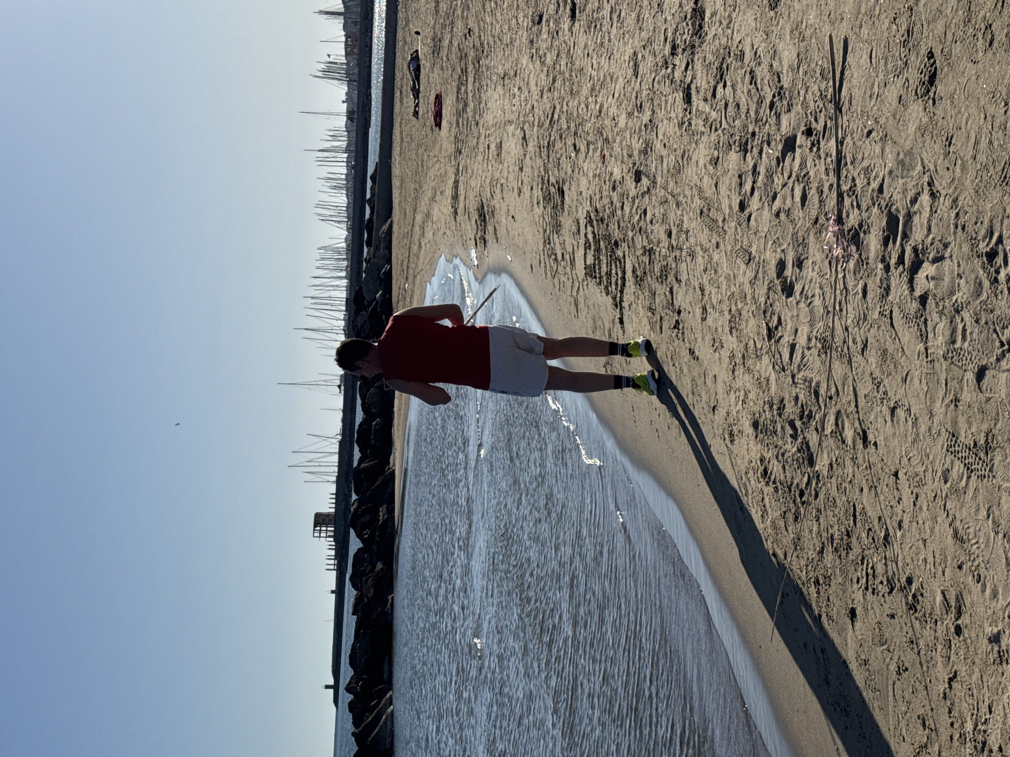 Afternoon leisure activities captured along Nettuno Italy beaches