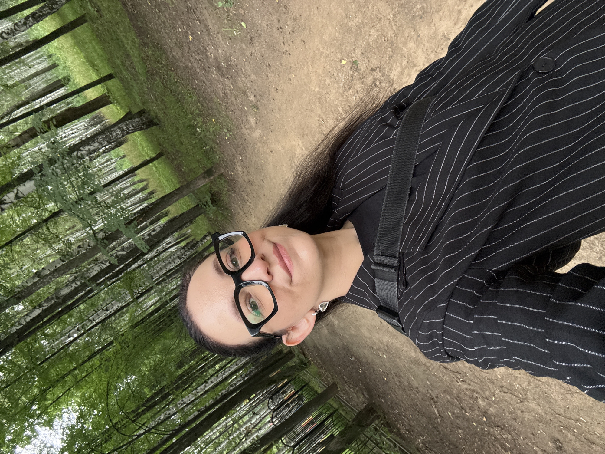 Wedding portraits in a Chaikovsky birch forest, summer morning