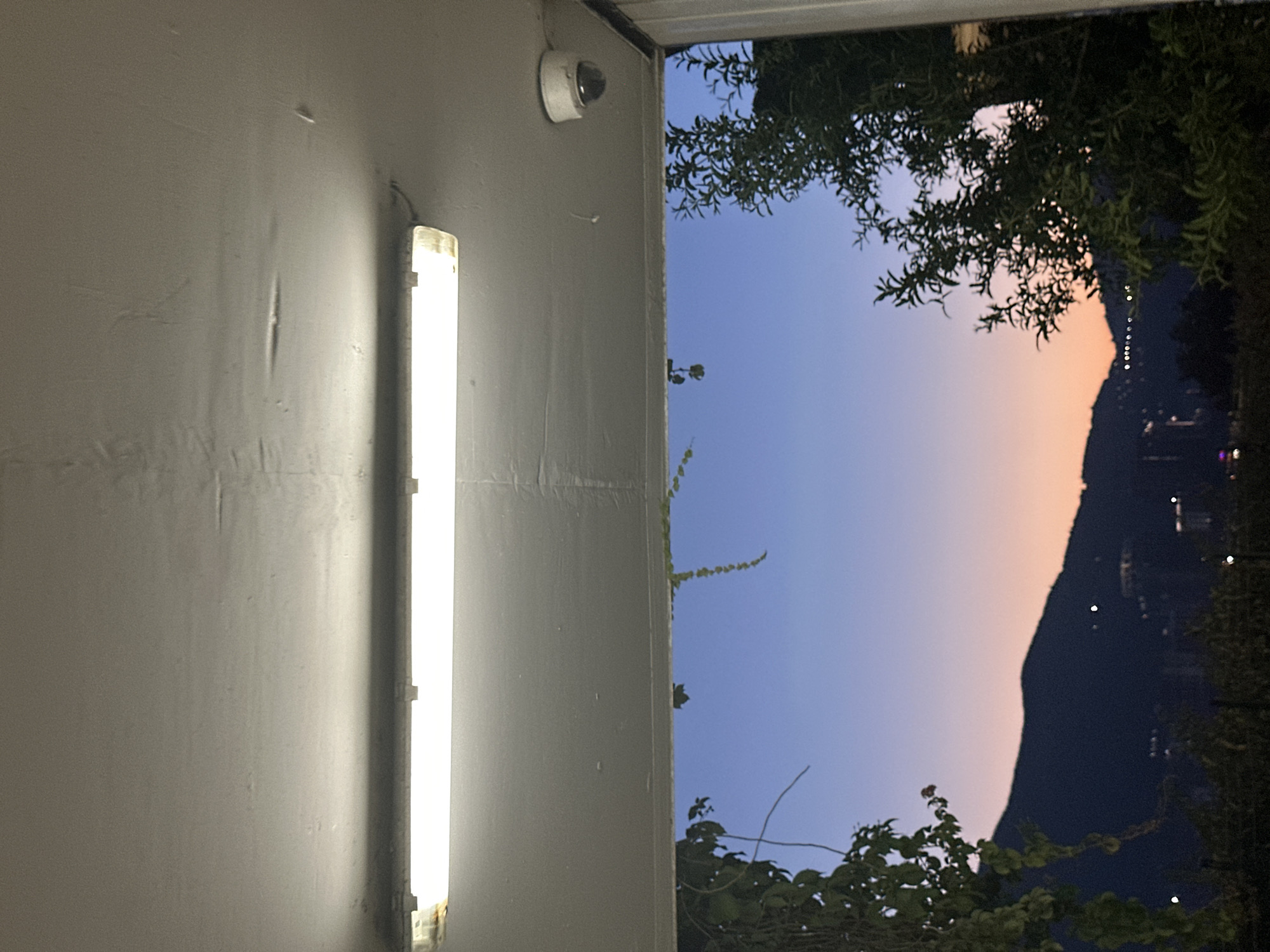 Dusk over the Adriatic from a coastal perch in Budva