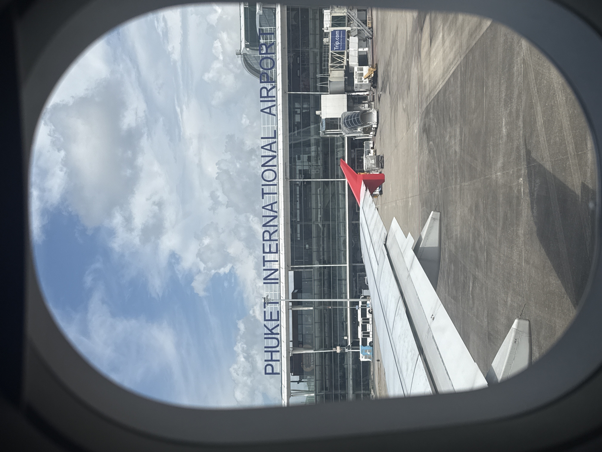 Arrival and departure activity at Phuket International Airport