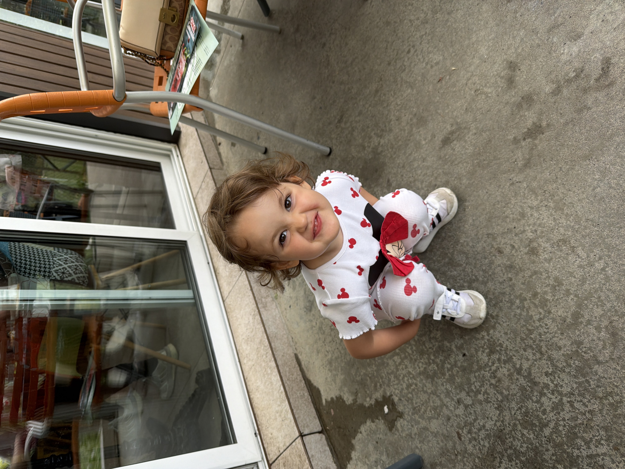 Family dining outing with toddler documented in Plovdiv, Bulgaria