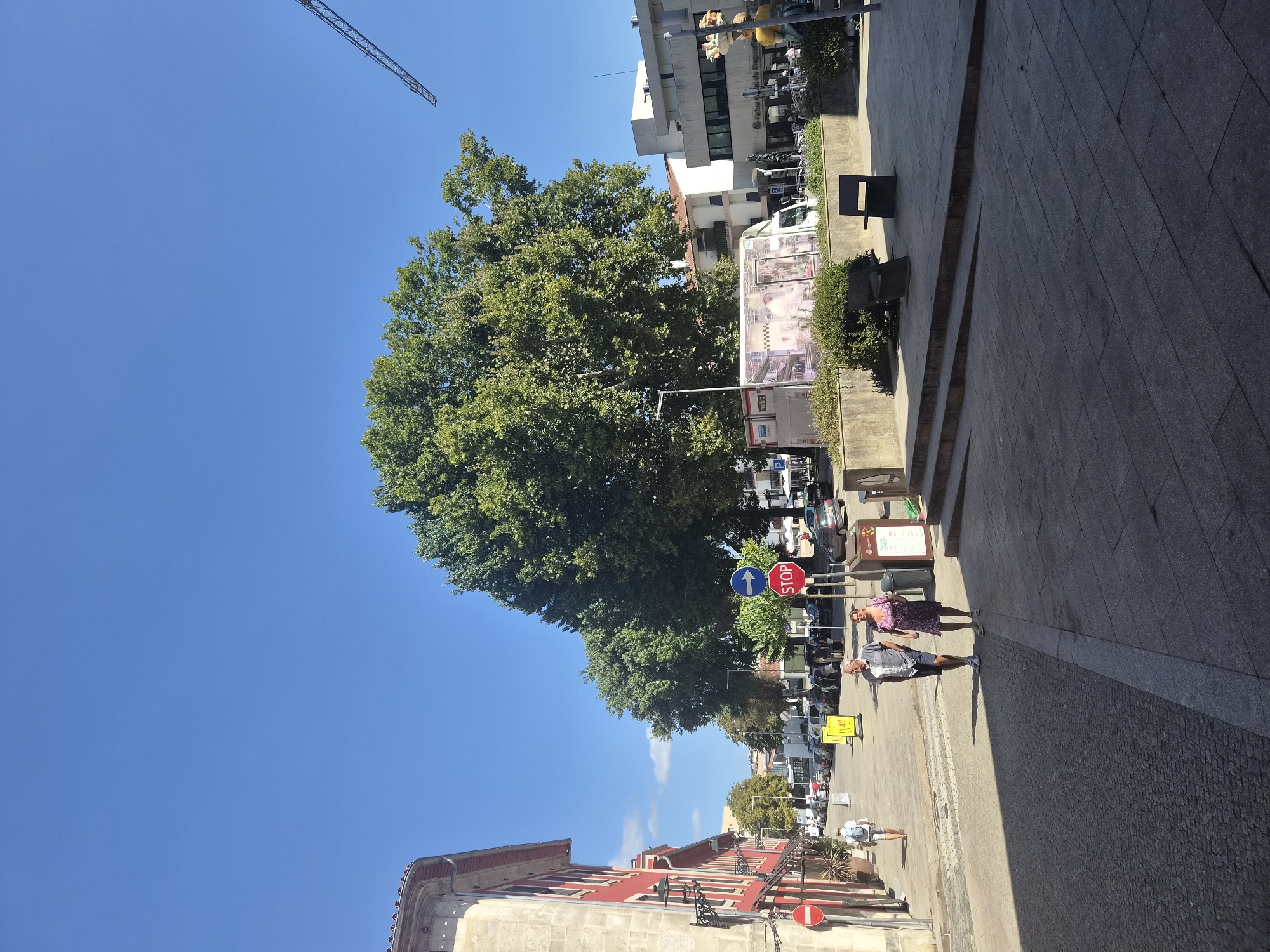 Street art and civic landmarks in sunny Barcelos, Portugal