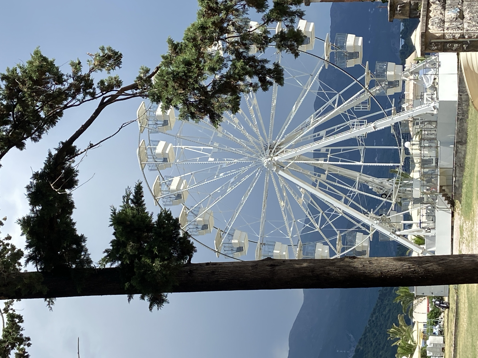 Afternoon around Budva's waterfront Ferris wheel and seafront
