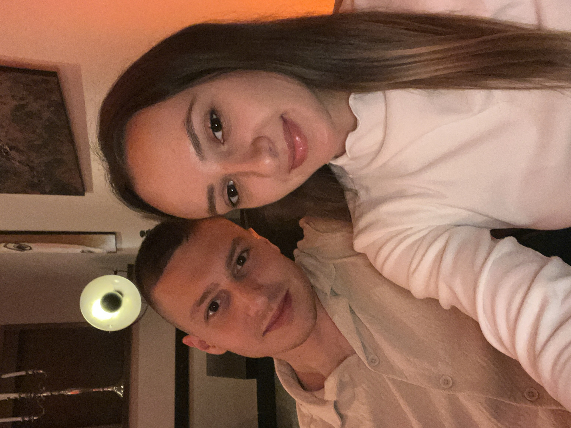 Couple enjoys evening cocktails at atmospheric Saarbrücken restaurant