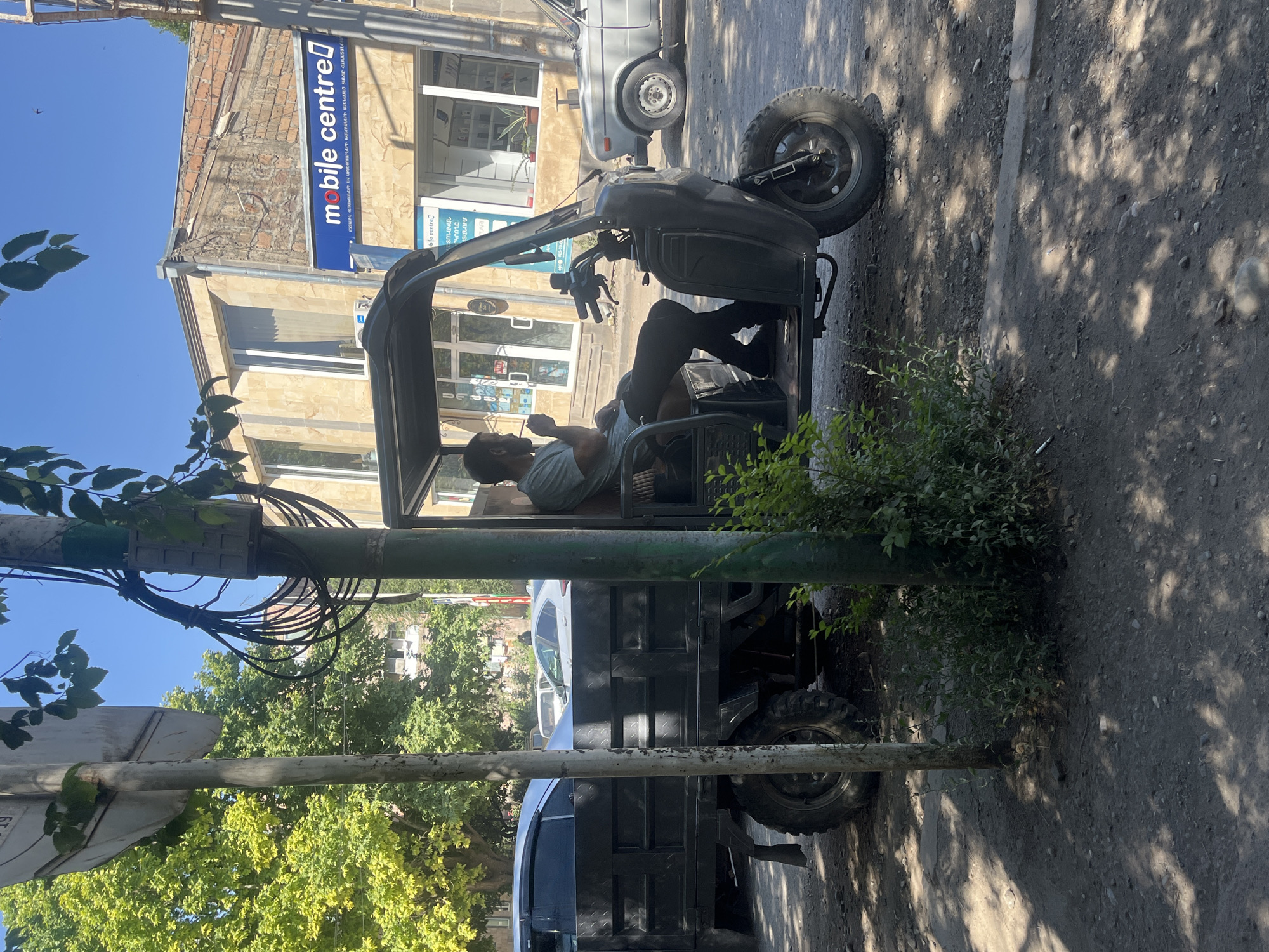 Quiet morning street scenes in Yeghegnadzor, Armenia