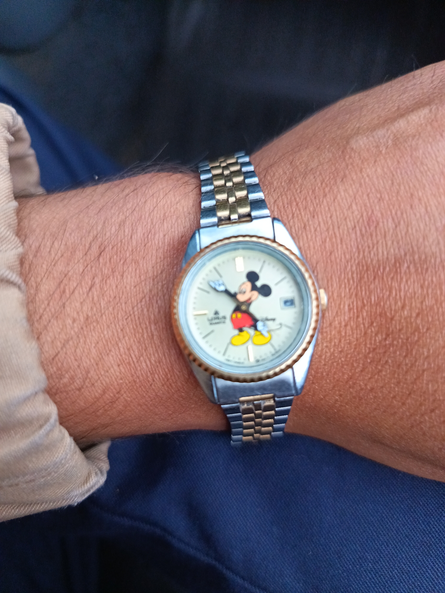 Mickey Mouse watch spotted on Montevideo resident's wrist